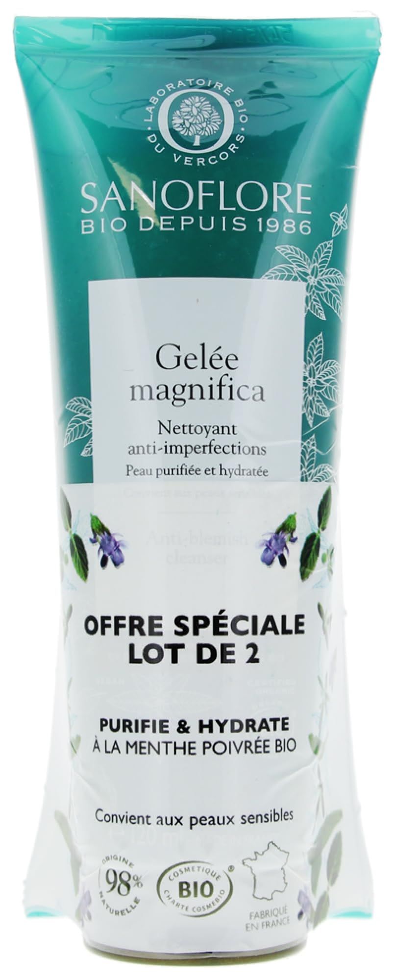 Sanoflore Magnifica Gelatina Detergente Anti-Blemish Bio 120 ml