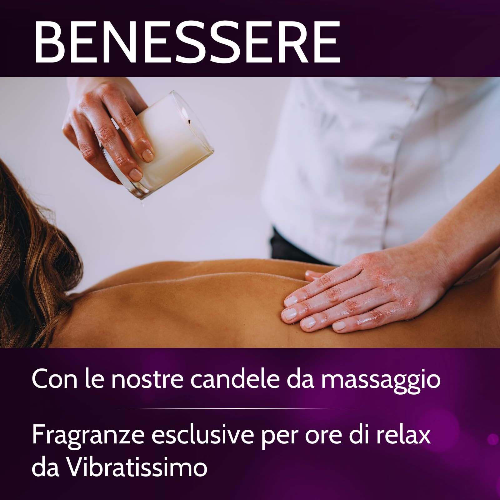 Vibratissimo Candela da Massaggio Peach Grace