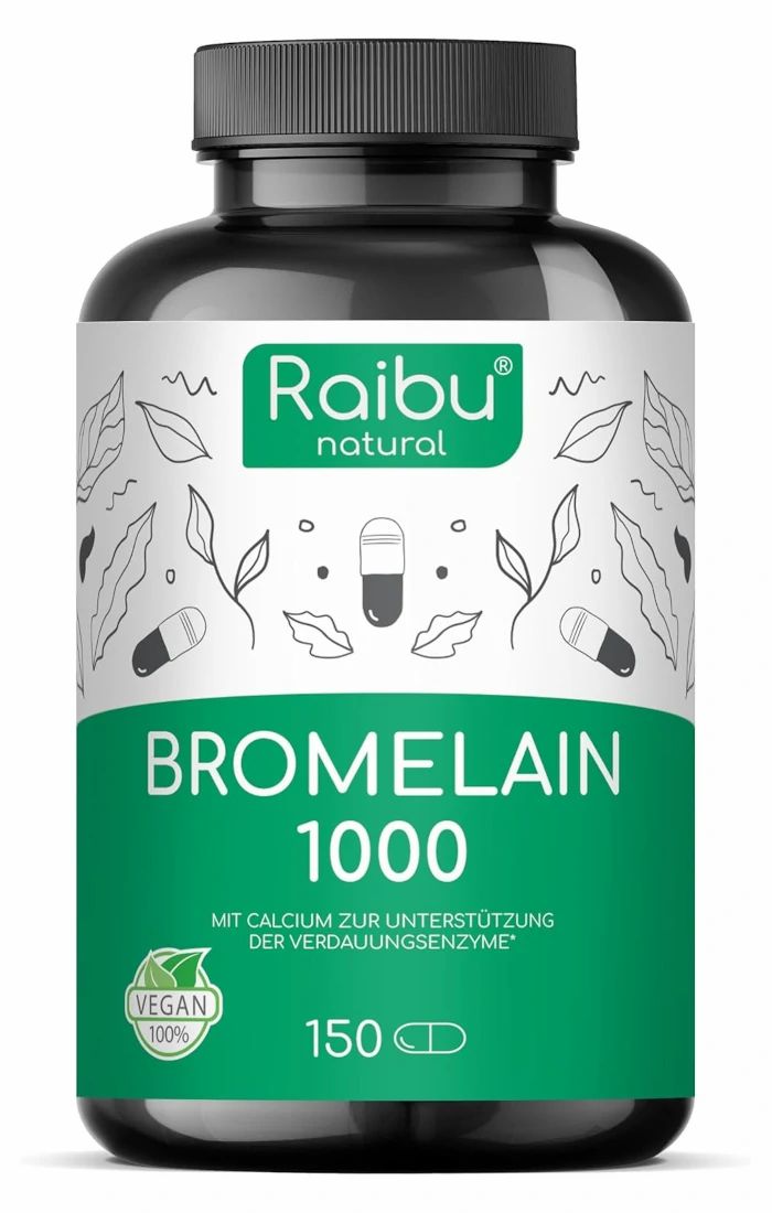 RAIBU Bromelina Enzima Digestivo 2500 GDU