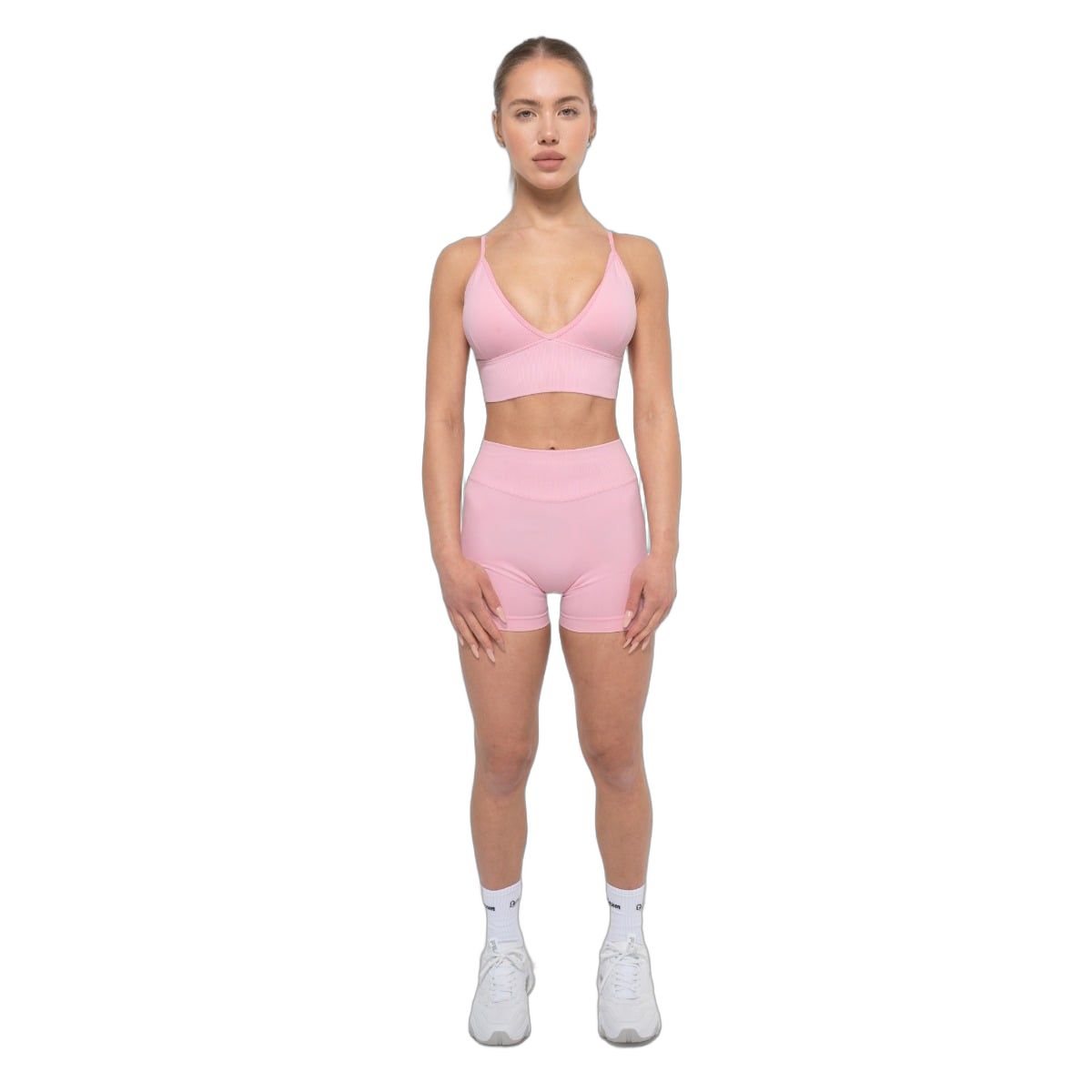 GymBeam Reggiseno sportivo donna Luma senza chiusura Baby Pink