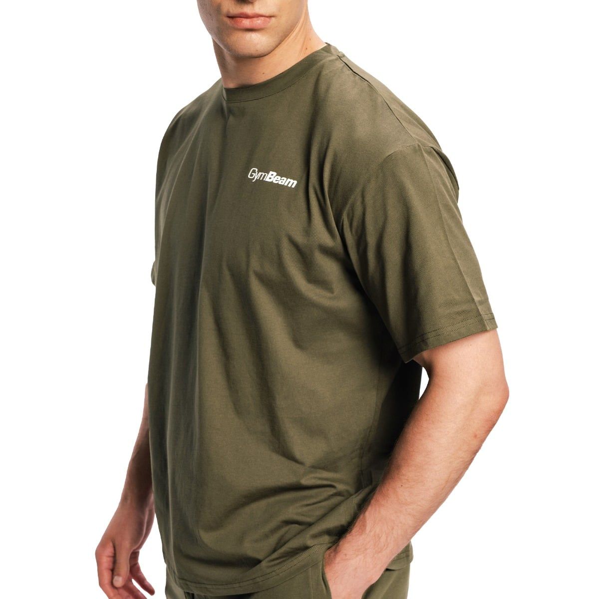 GymBeam T-shirt uomo oversize Limitless Espresso