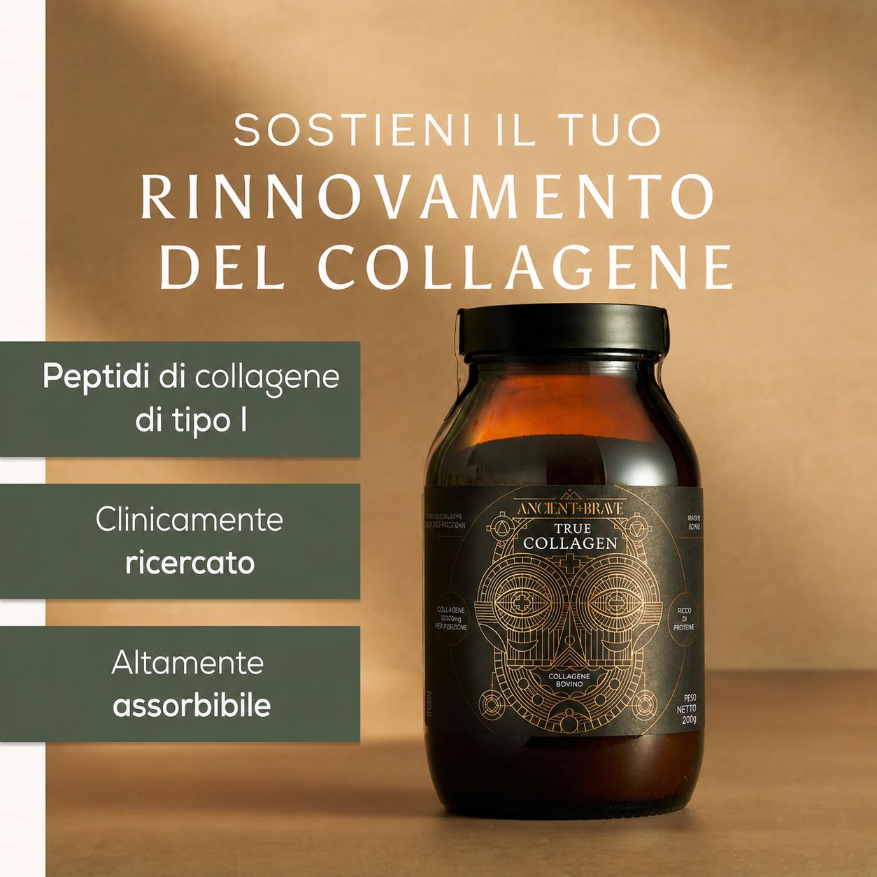 Ancient + Brave Polvere di True Collagen