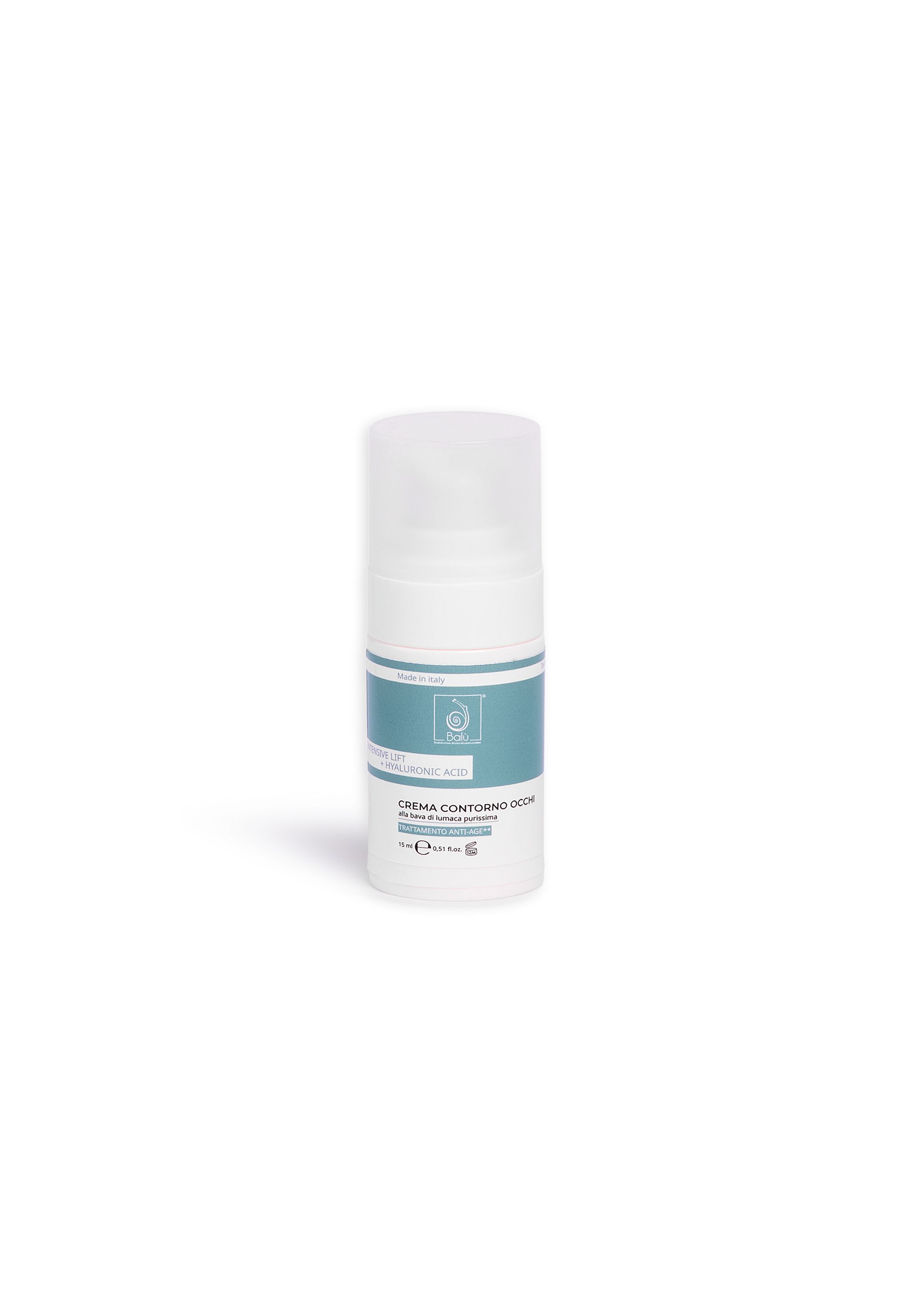 BALU' - CREMA CONTORNO OCCHI INTENSIVE LIFT+ BAVA DI LUMACA PURISSIMA CON ACIDO IALURONICO