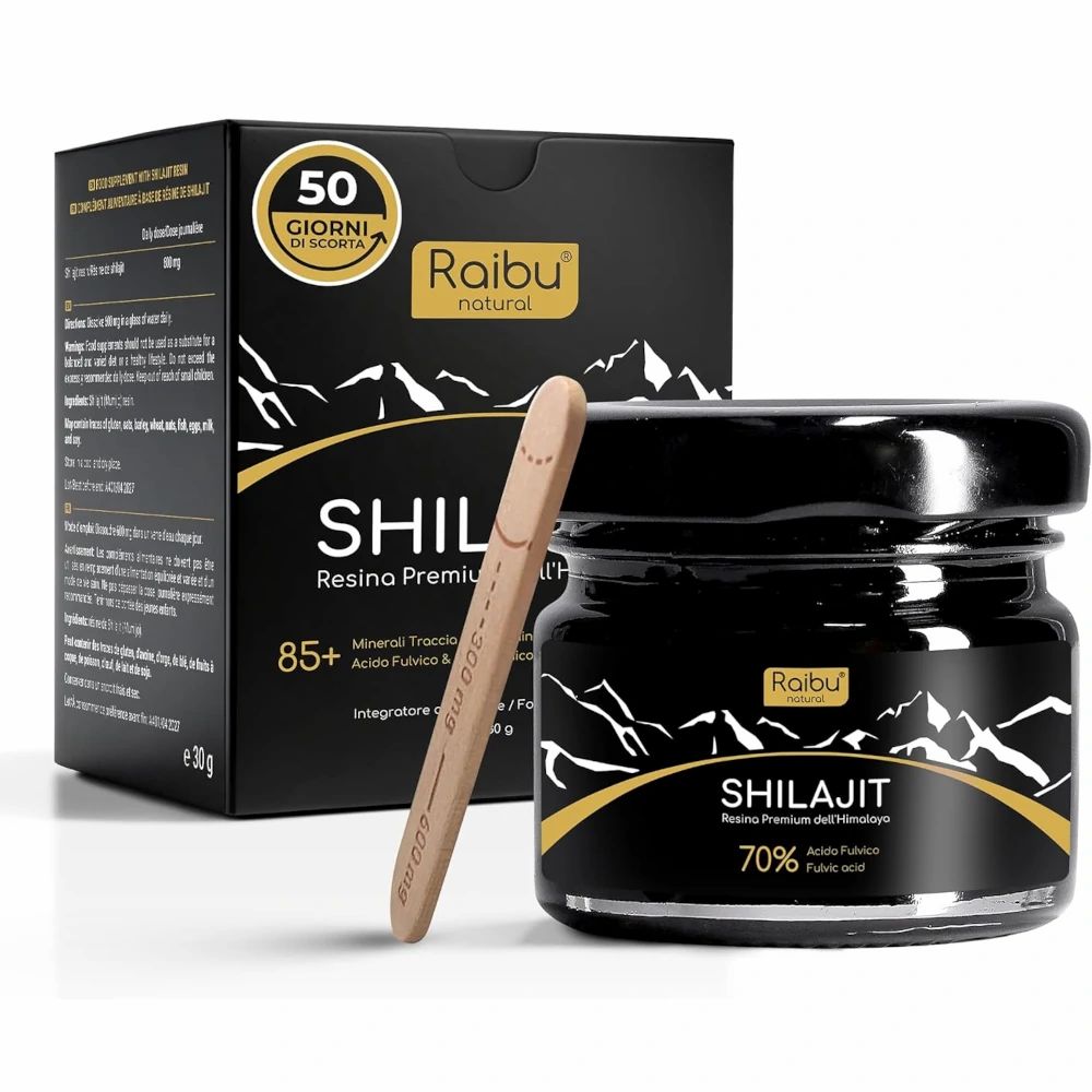 Shilajit Himalayano Puro - Resina ad Alta Potenza - RAIBU