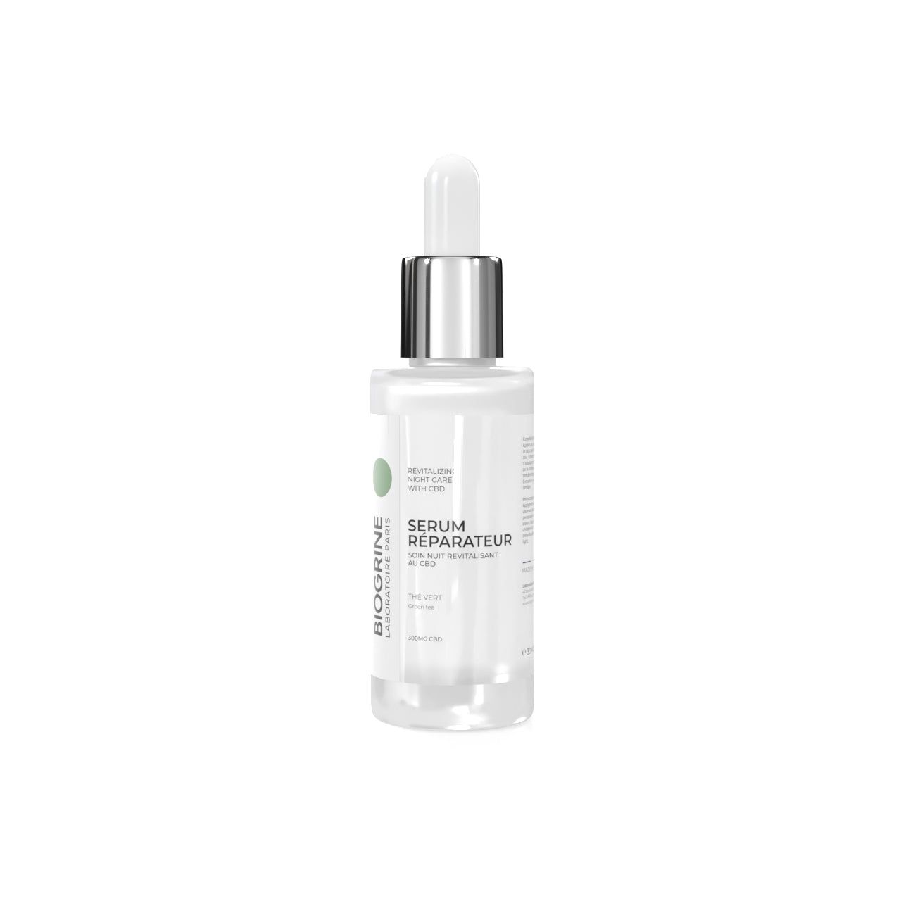 BIOGRINE Siero riparatore – Trattamento notte rivitalizzante con CBD e tè verde