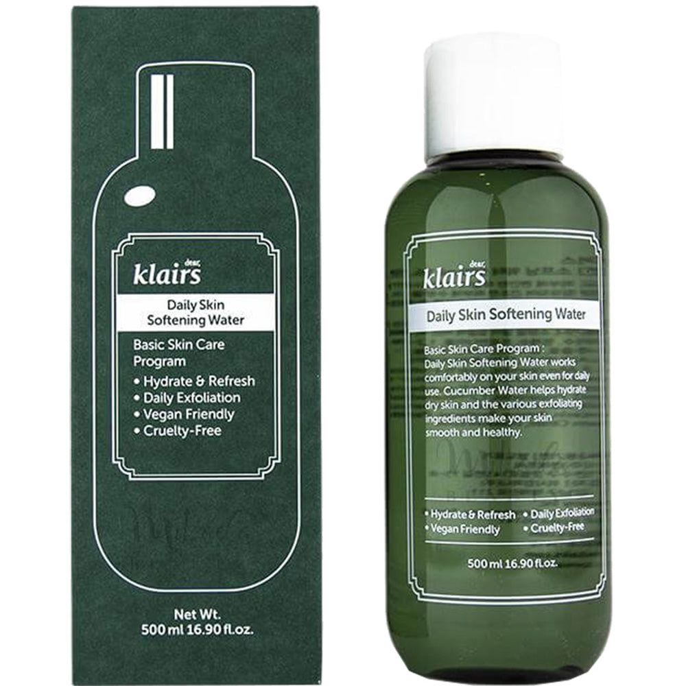 Dear Klairs Daily Skin Softening Water – Tonico viso delicato esfoliante per pelle sensibile