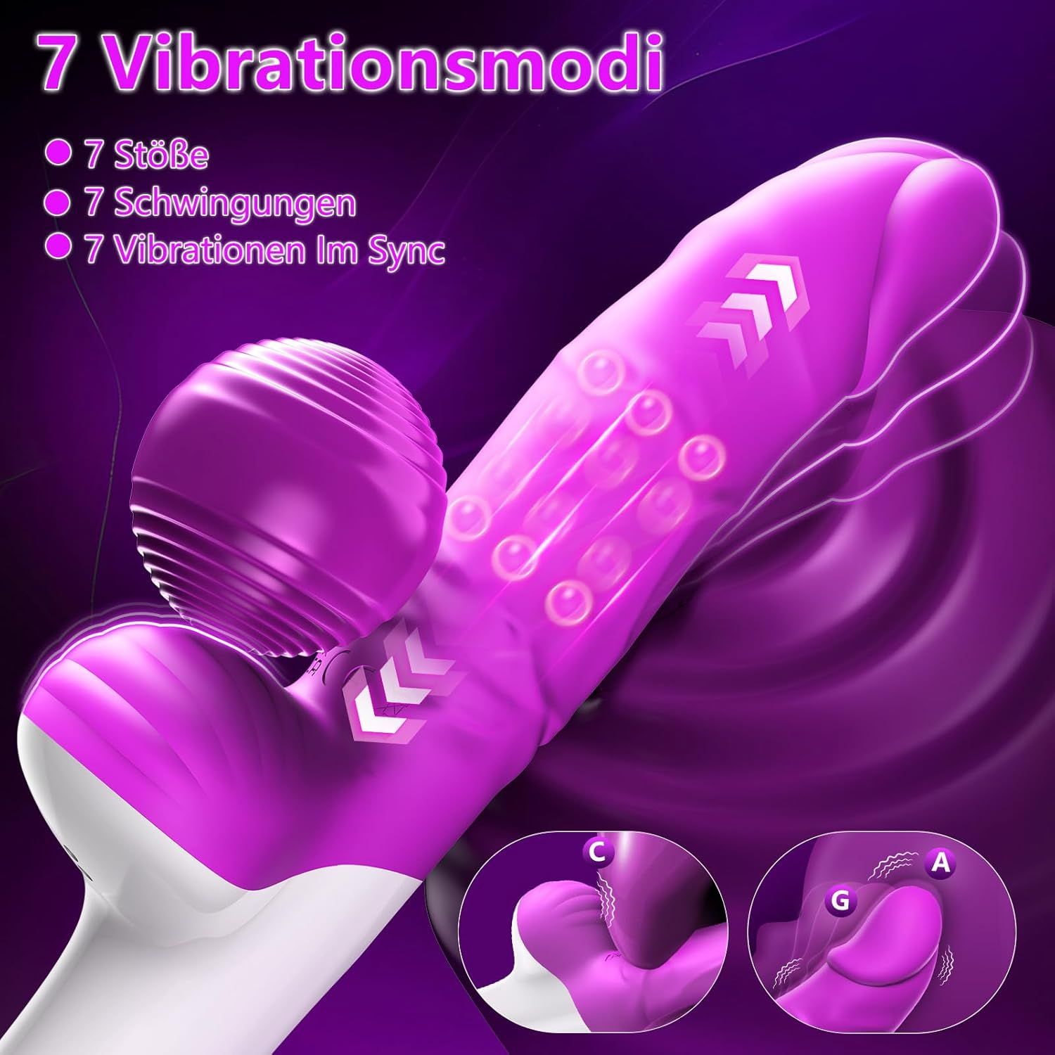 HIVEFUN Vibratore dildo, accessorio intimo