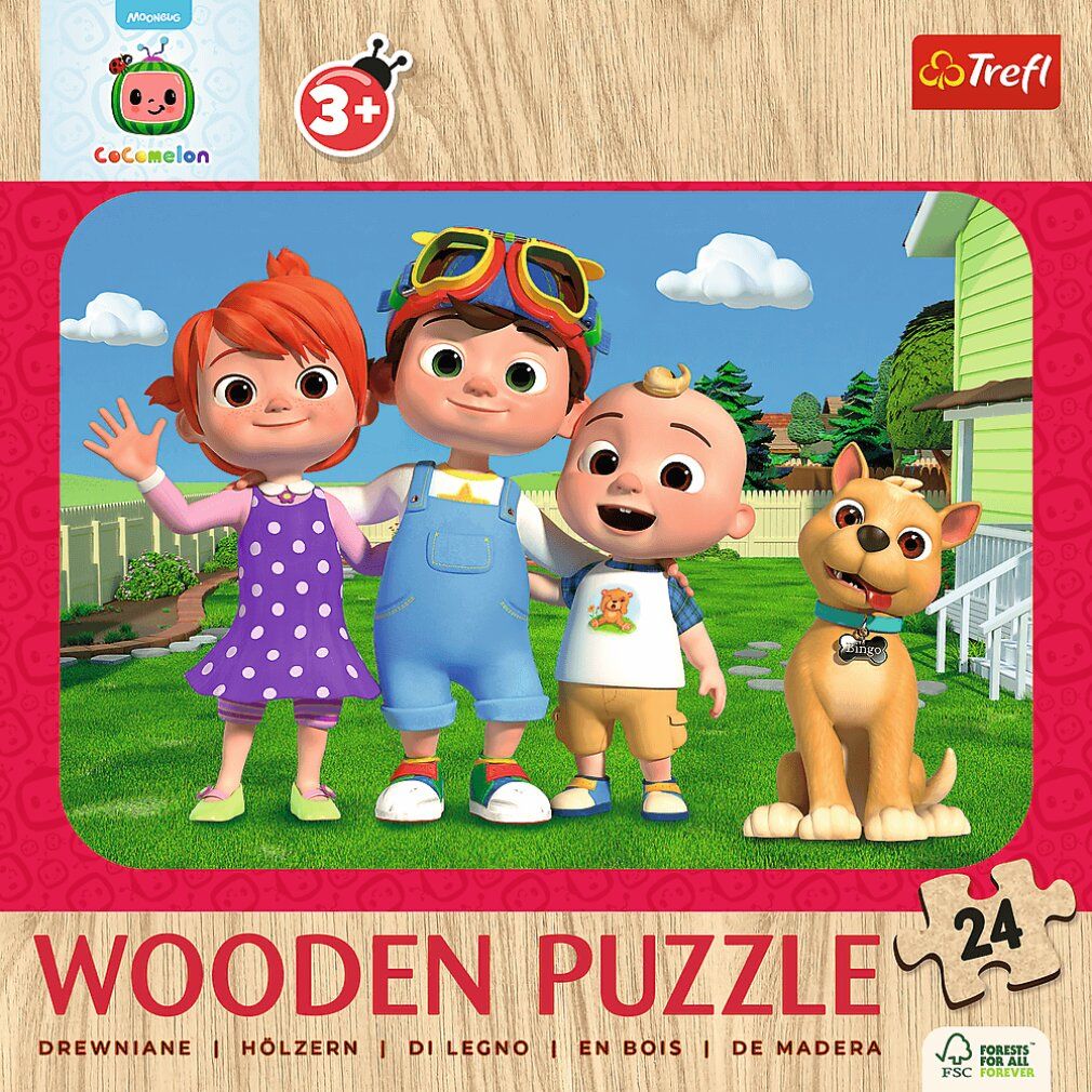 Puzzle in legno trefl Cocomelon: Happy Cocomelon 24 pezzi