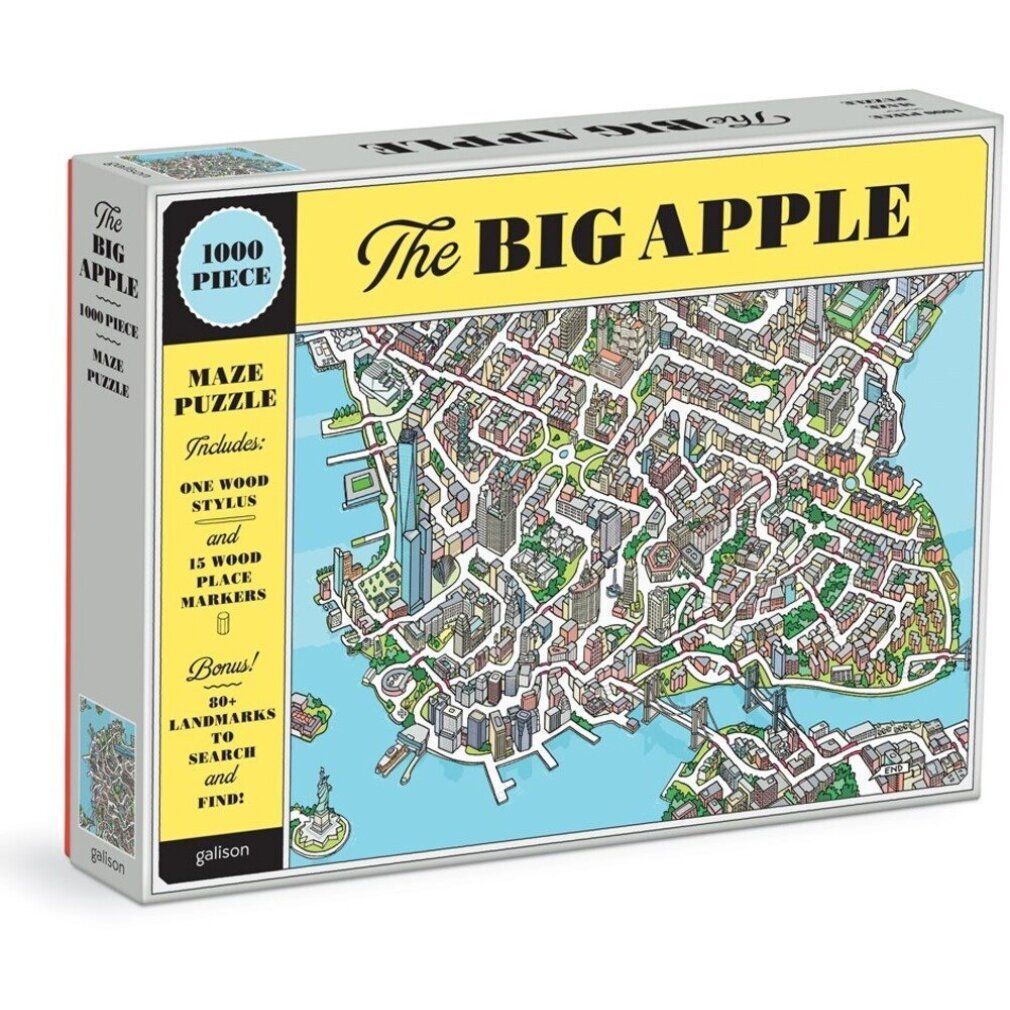 galison Puzzle Big Apple New York 2in1, 1000 pezzi