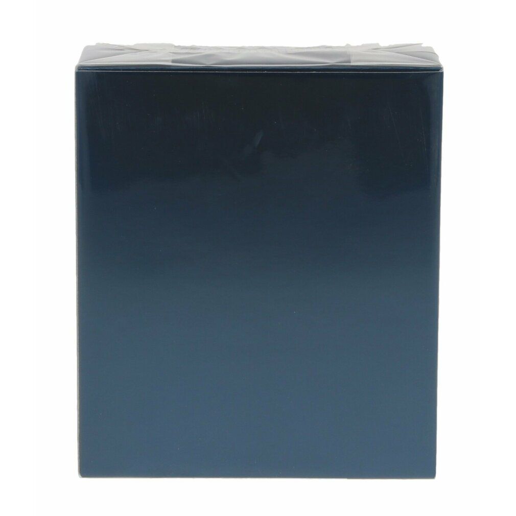 Scatola rettangolare blu scuro, confezionata in pellicola.