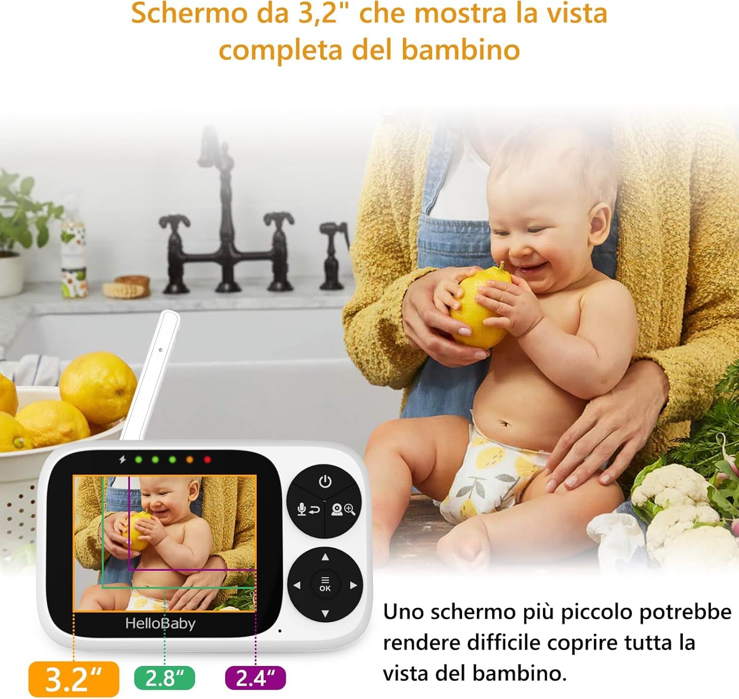 Baby monitor con telecamera HelloBaby