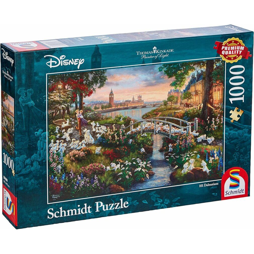 Thomas Kinkade Studios: Pittore di luce - Disney 101 Dalmati (1000 pezzi)
