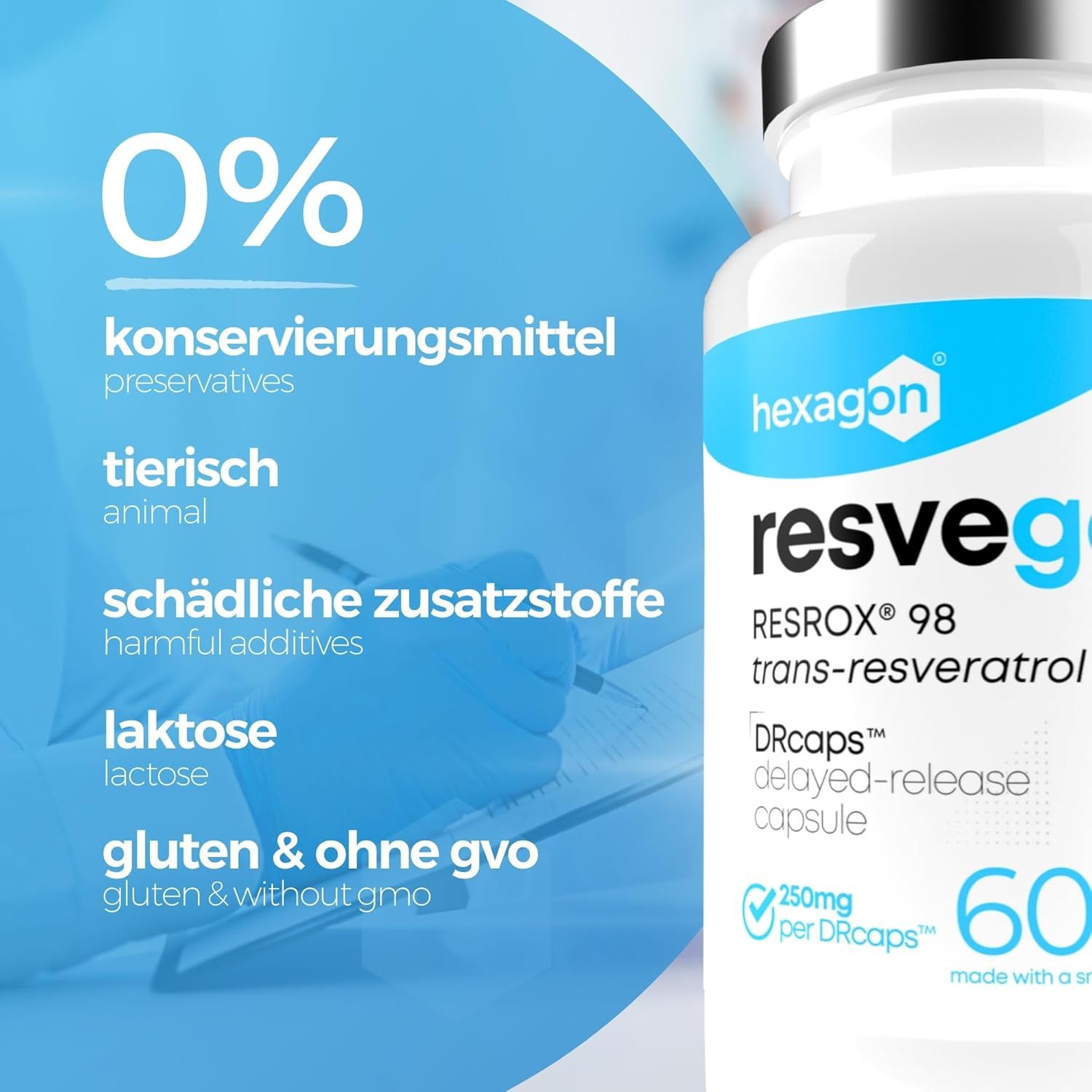 Hexagon Resveratrolo Capsula