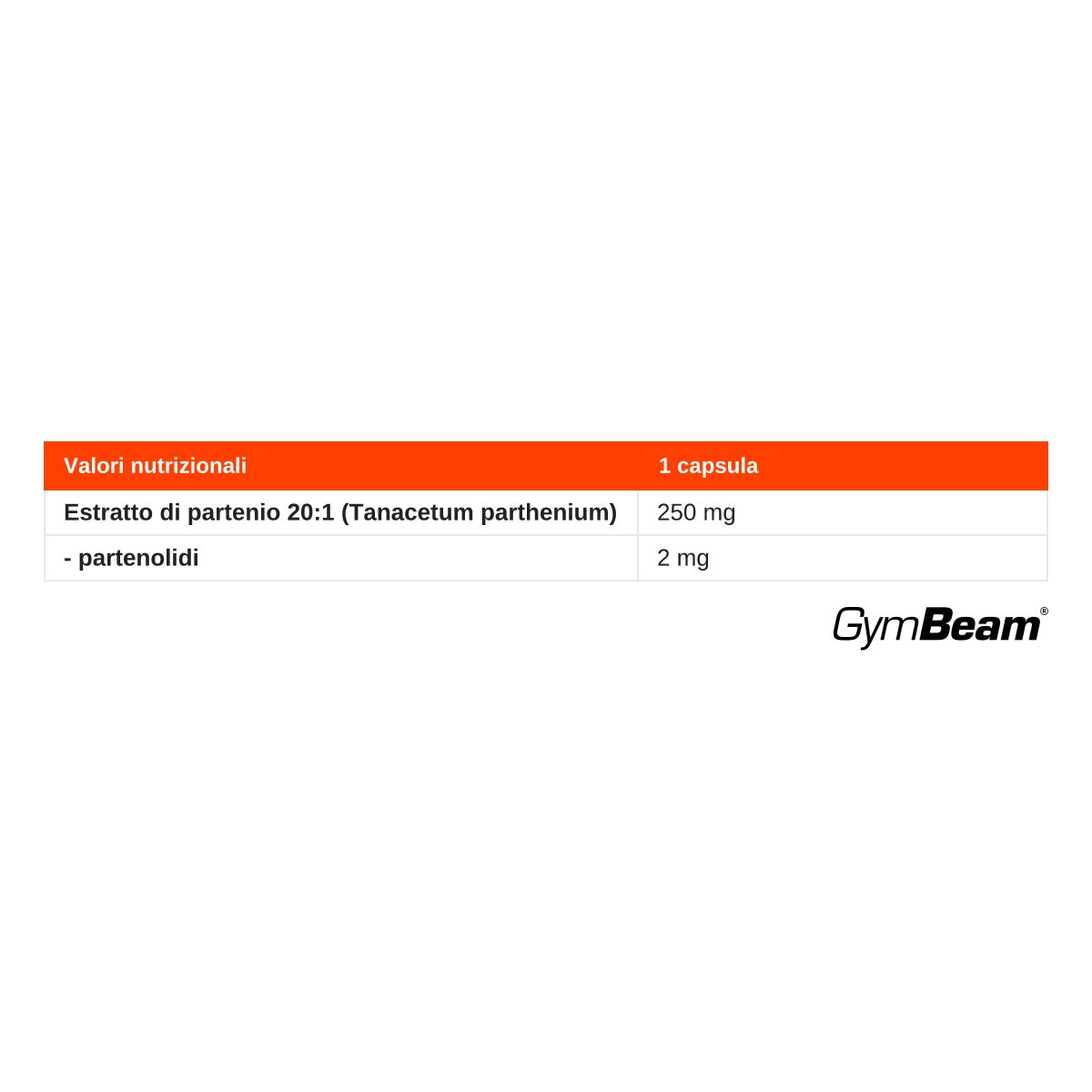 GymBeam Estratto di Partenio standardizzato in capsule