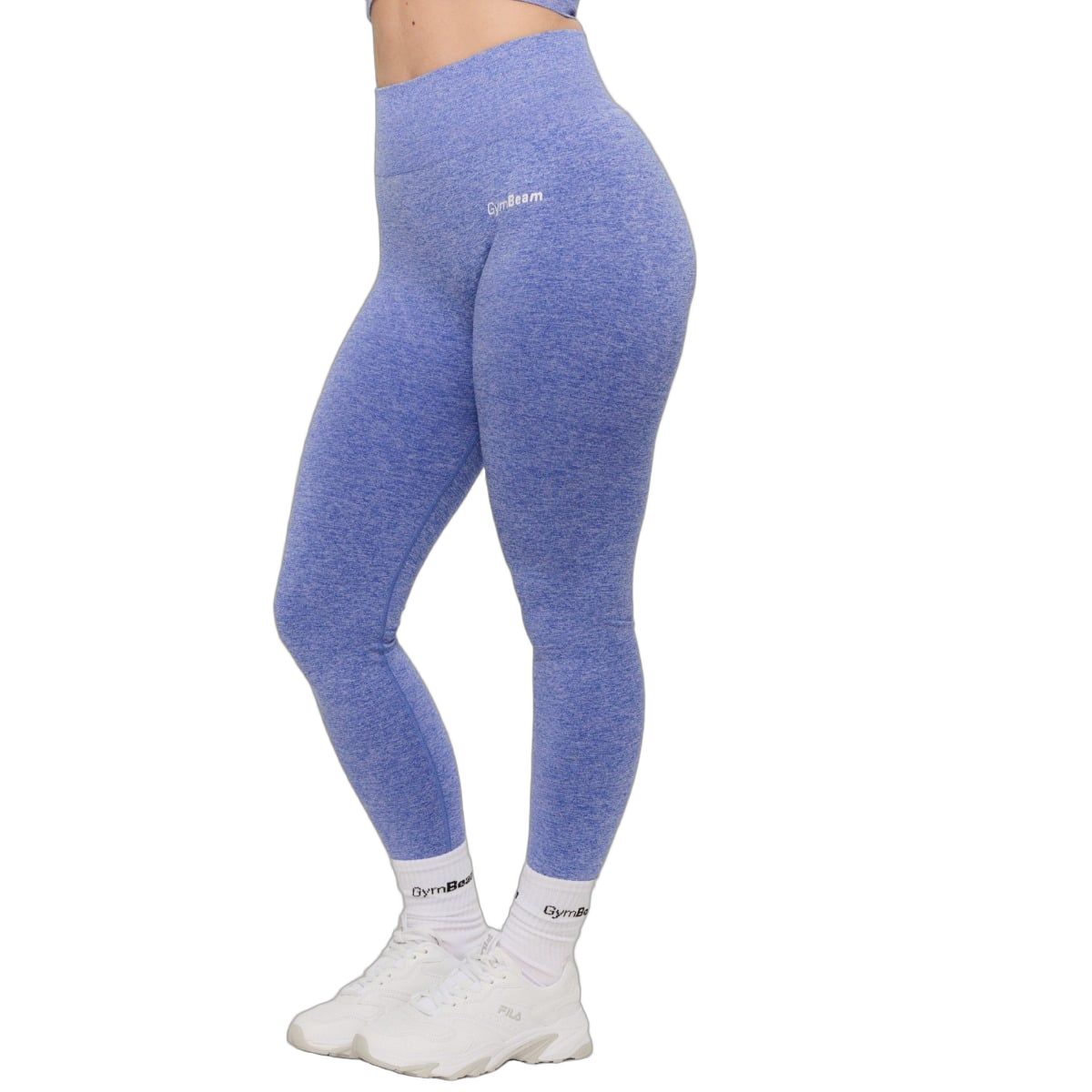 GymBeam Leggings donna FLO cobalto a vita alta senza cuciture