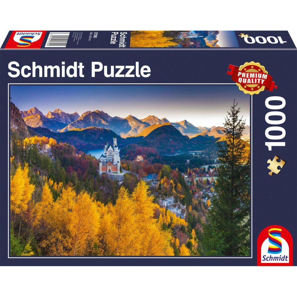 Puzzle da 1000 Pezzi - Neuschwanstein in Autunno