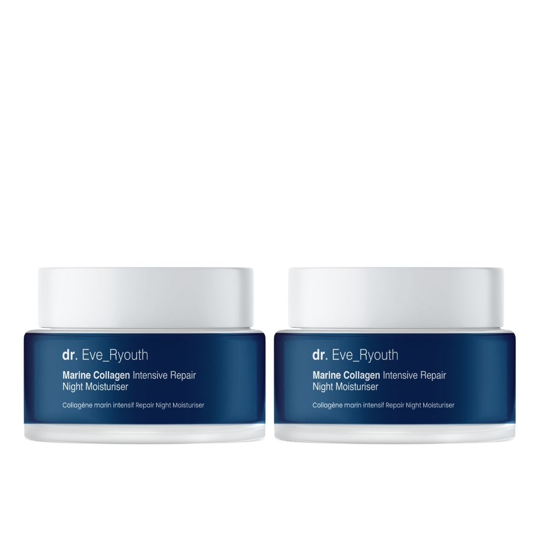 Dr. Eve_Ryouth Duo di creme da notte riparatrici al collagene marino