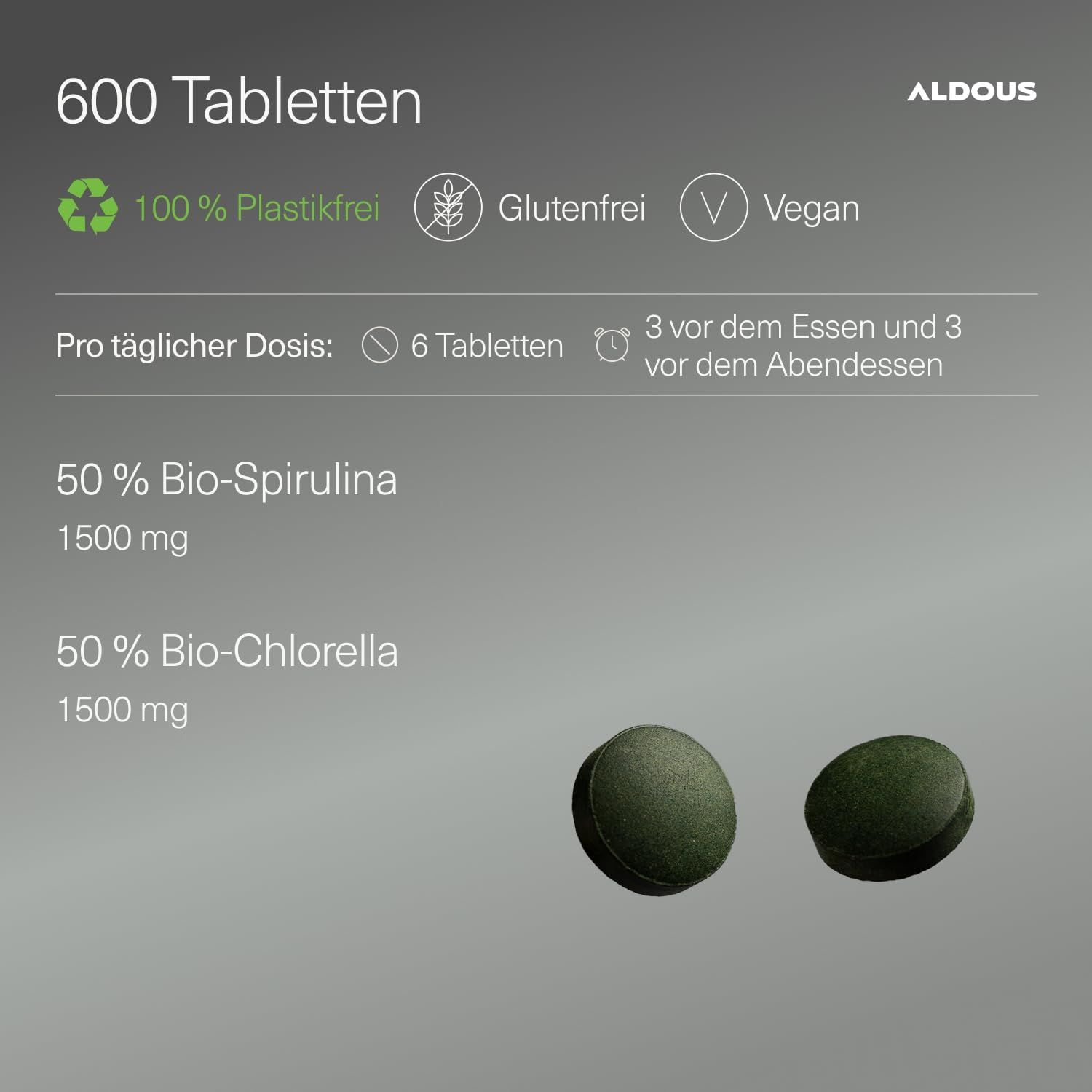 Aldous Compresse di Spirulina + Clorella