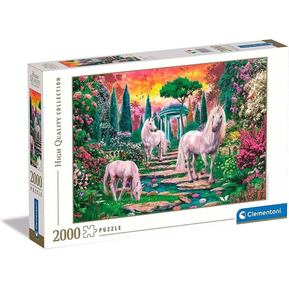 clementoni Puzzle Tipico Giardino Unicorni 2000 pezzi