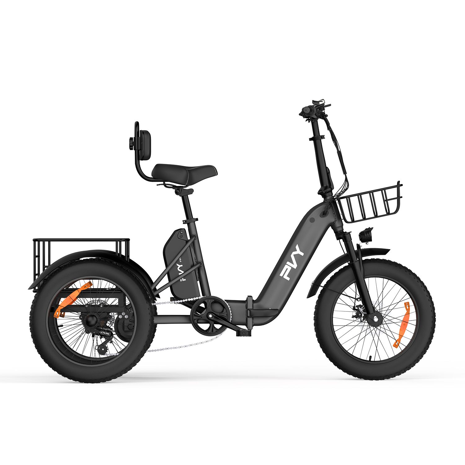 PVY F20 Triciclo elettrico pieghevole, batteria da 48 V 21 Ah
