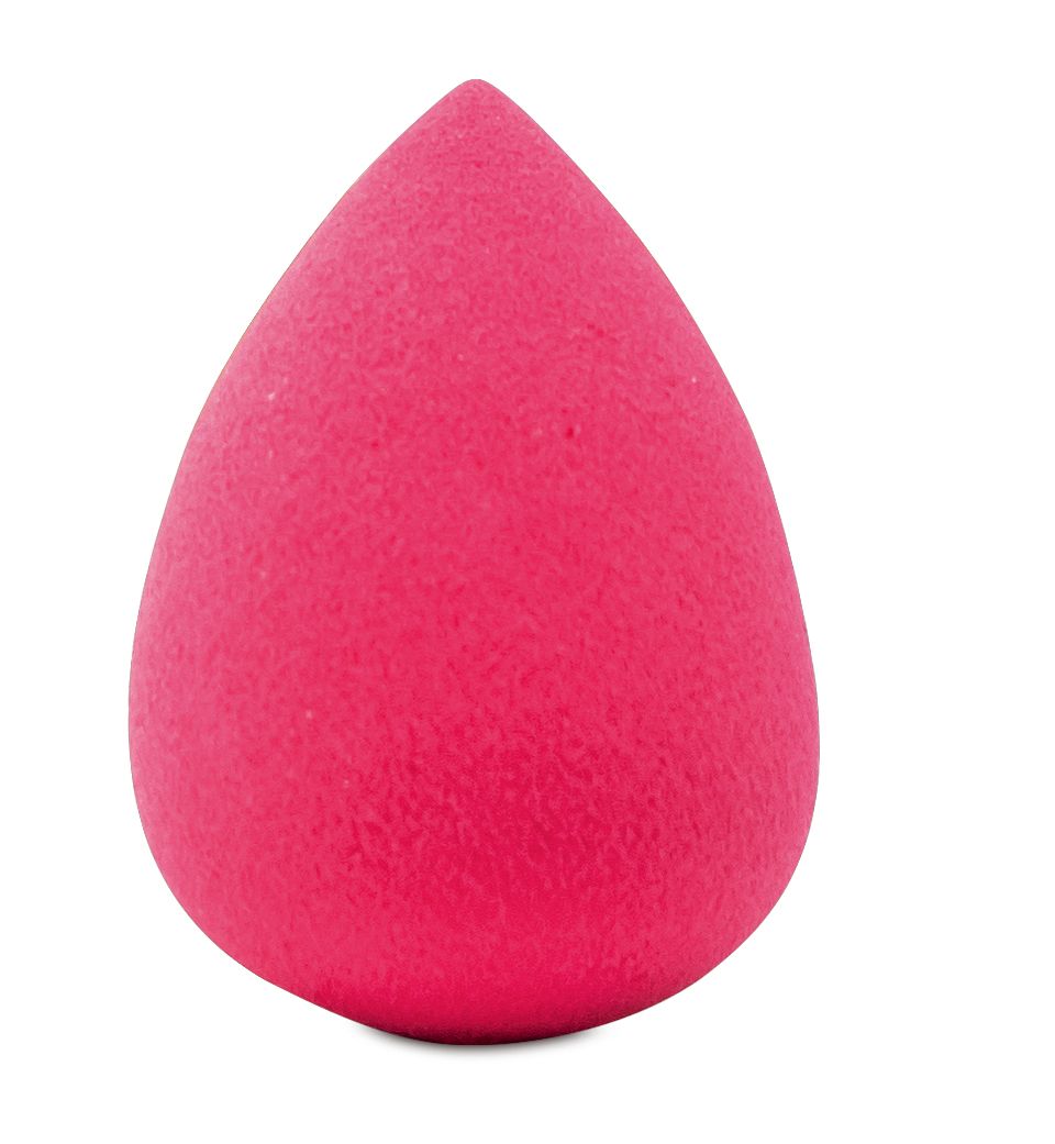 Spugna trucco rosa a goccia. Singola, senza confezione.