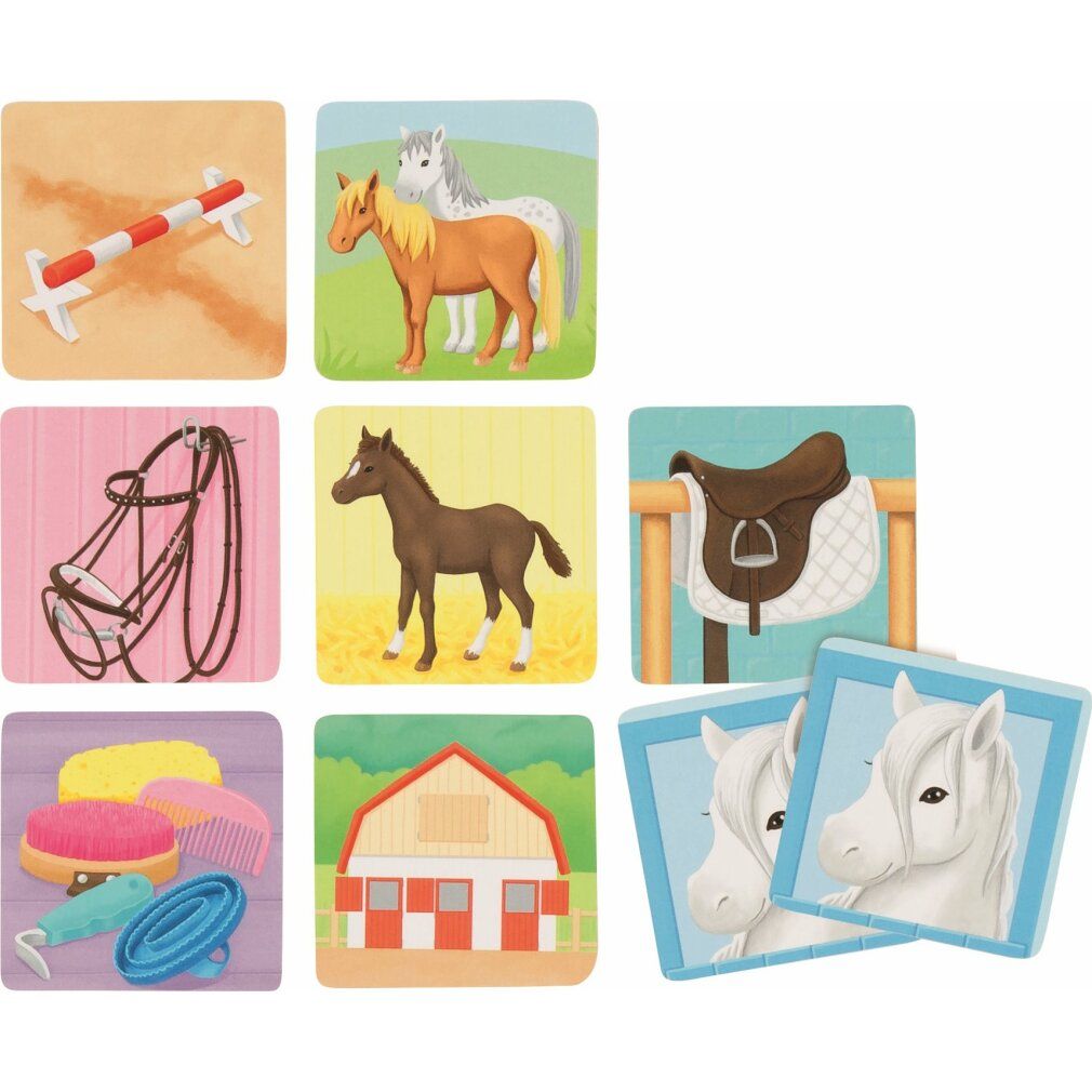 goki Memory Game of Wood Riding Stable