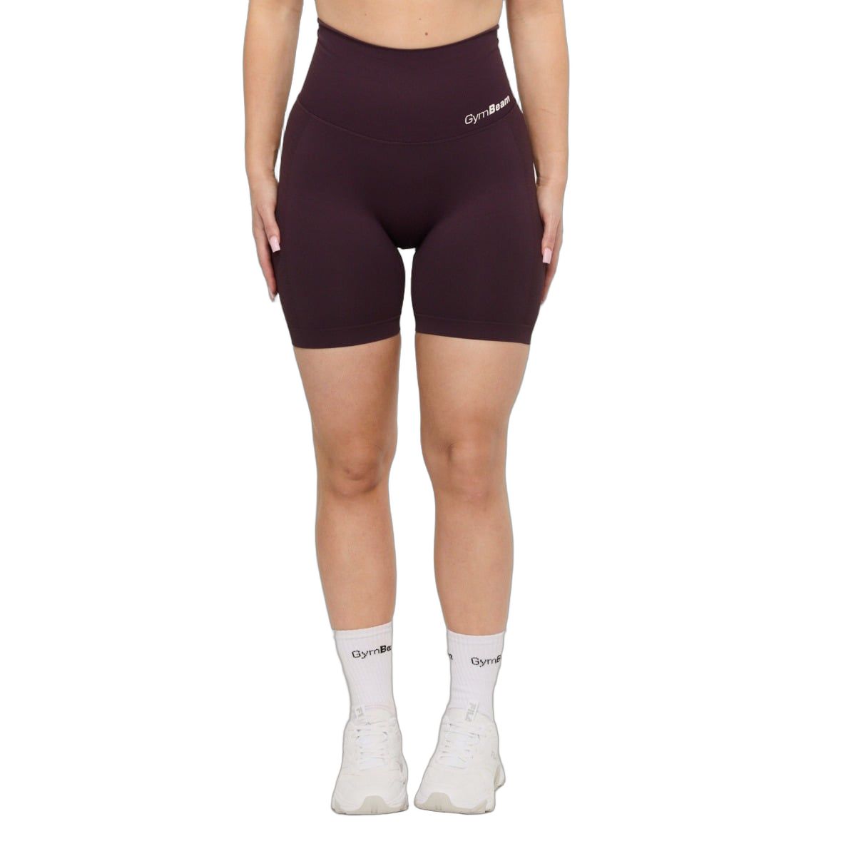 GymBeam Pantaloncini donna GymBabe senza cuciture vita alta Eclipse