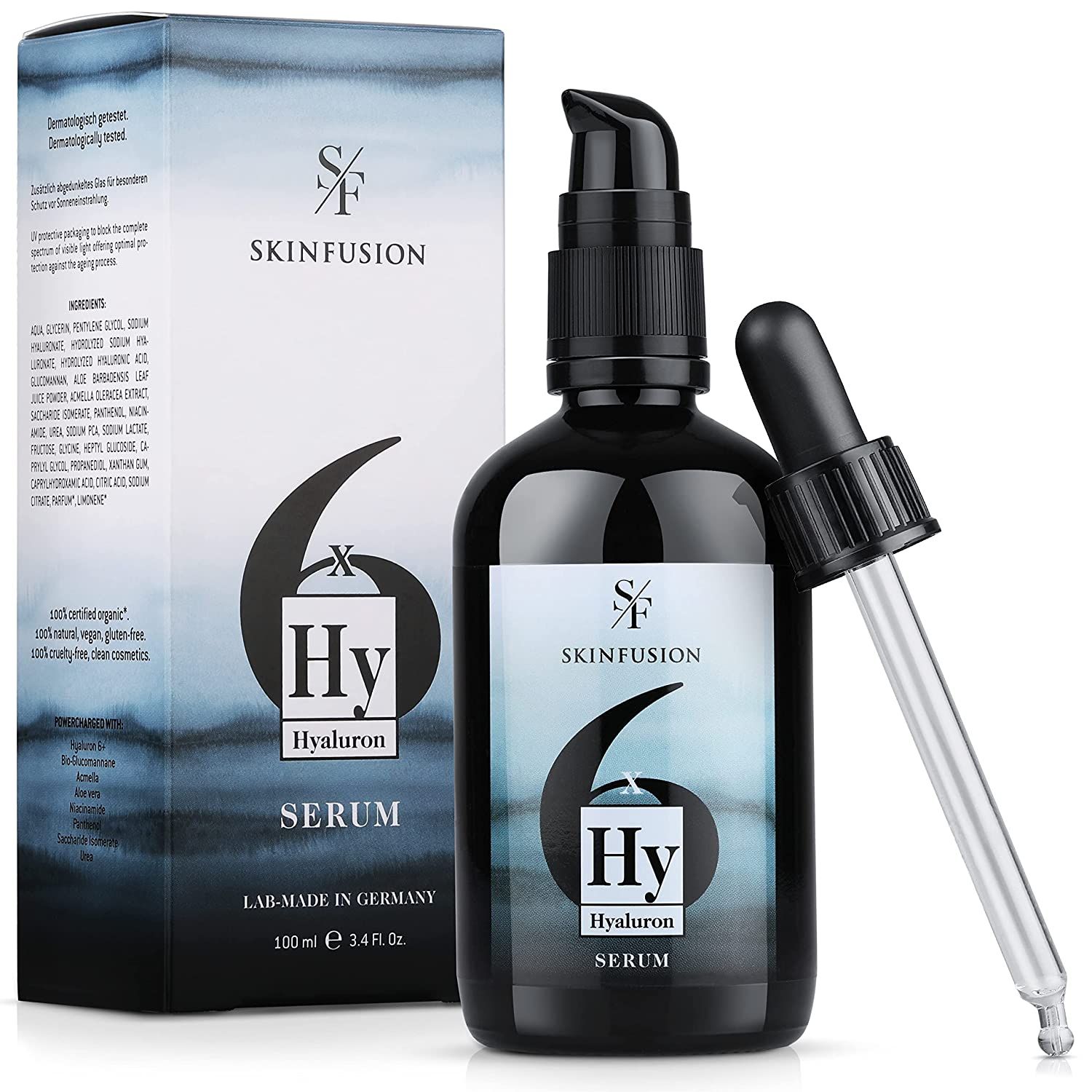 SKINFUSION 6-fold organic hyaluronic acid serum high - Complesso di acido ialuronico
