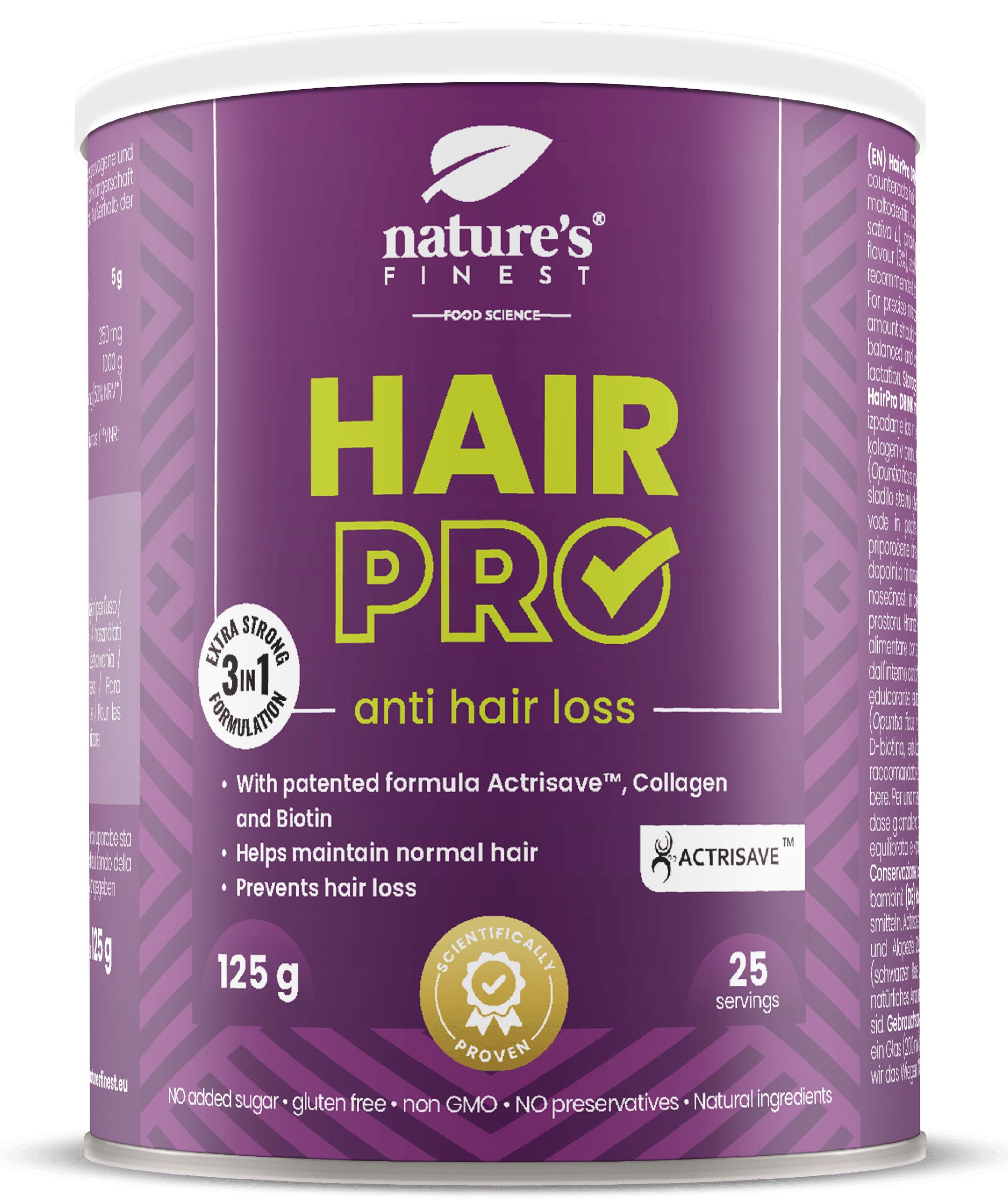 Nature's Finest Hair Pro Formula 3 in 1 per la prevenzione della caduta dei capelli