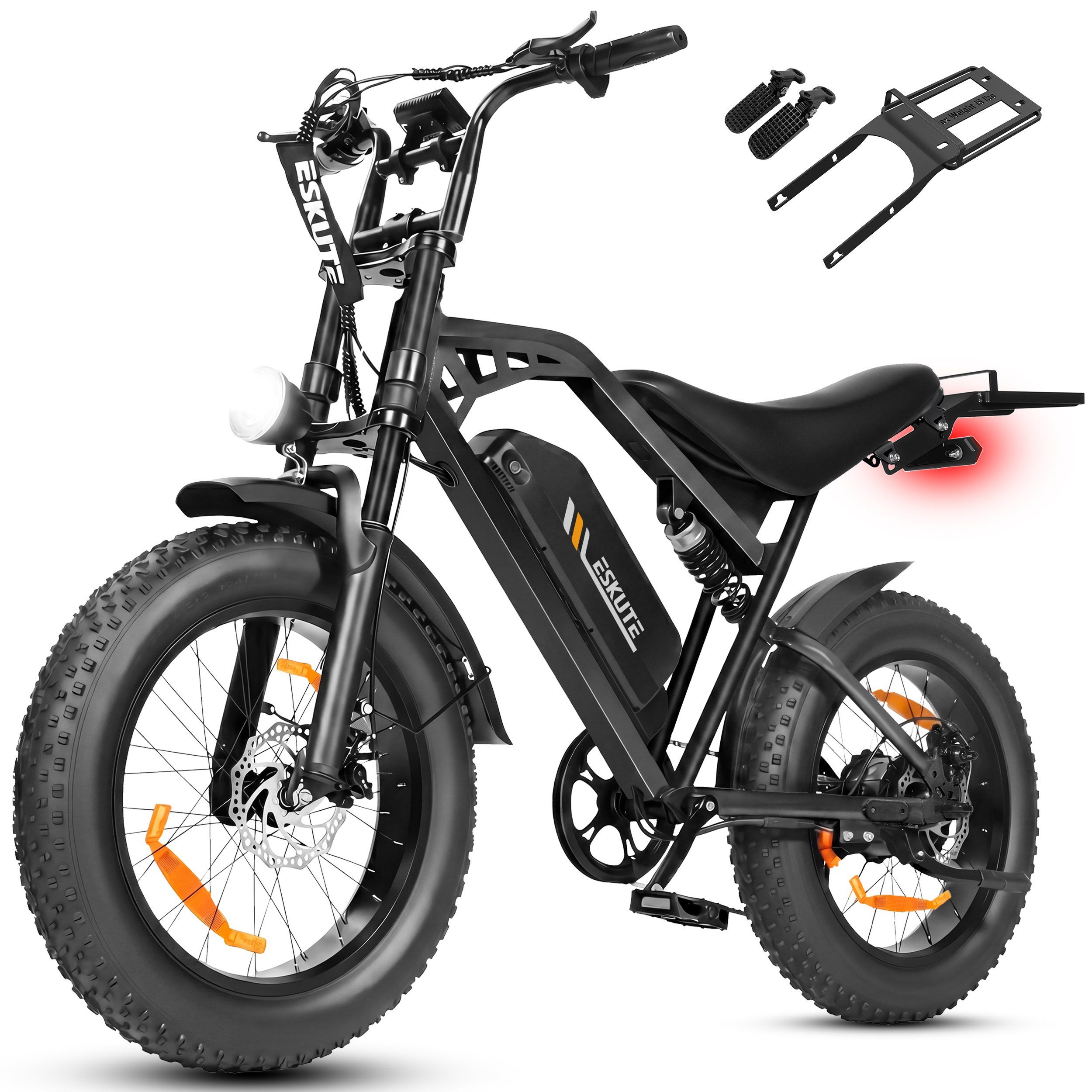 ESKUTE V202 Bicicletta elettrica fuoristrada con batteria da 48 V 20,8 Ah