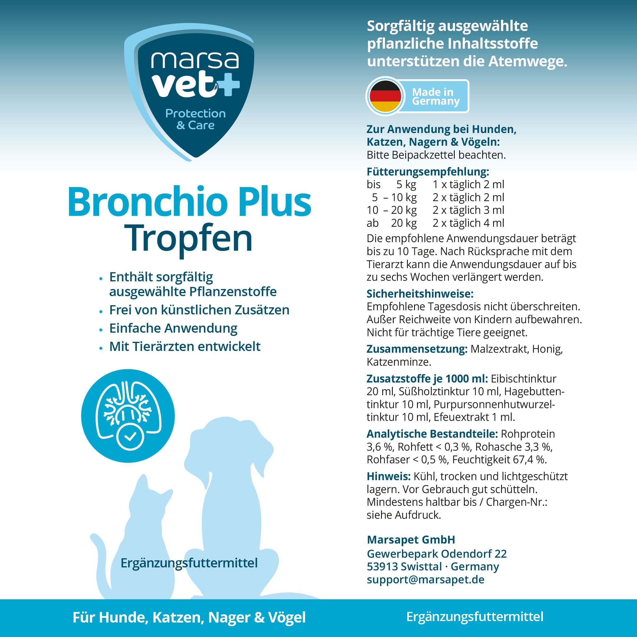 Marsavet Bronchio Plus - Gocce