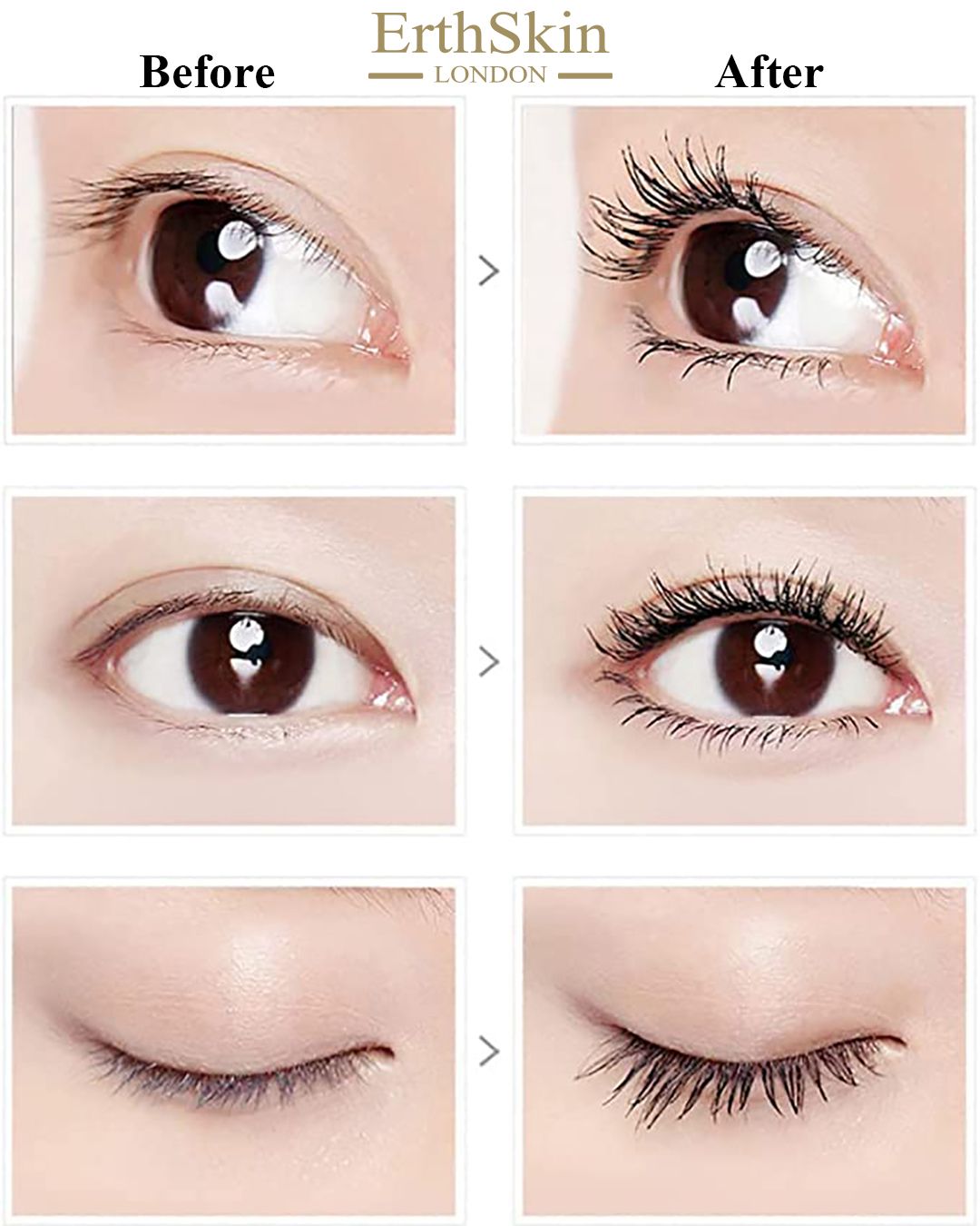 ErthSkin London Mascara liftante per ciglia waterproof