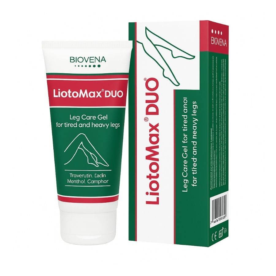 Biovena Health LiotoMax Duo - gel per la cura delle gambe stanche e pesanti