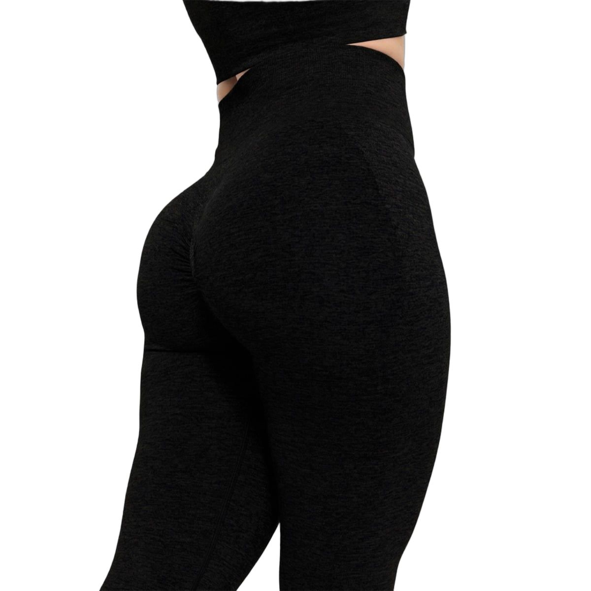 Vista posteriore dei leggings da donna graphite con dettaglio Scrunch-Butt.