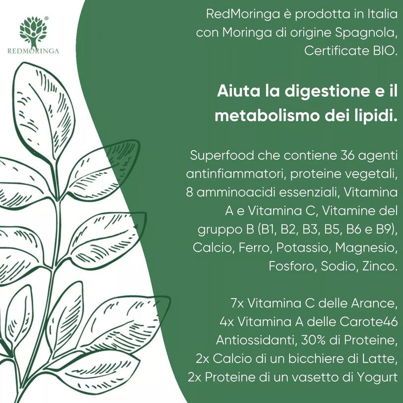 RedMoringa BOOST – TRATTAMENTO ENERGETICO 180 Capsule