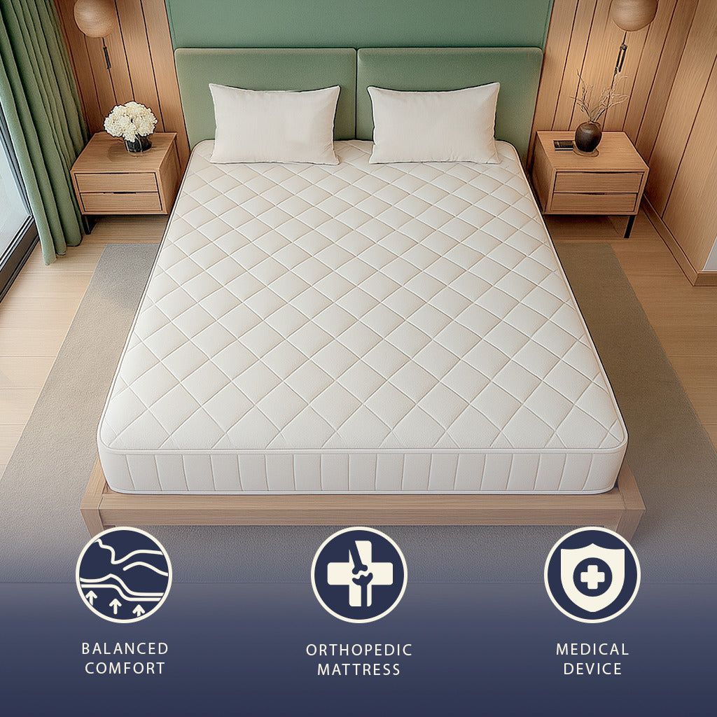 The White Stone Materasso Ignifugo 180x200 in Memory Foam Alto 20 cm | Ortopedico