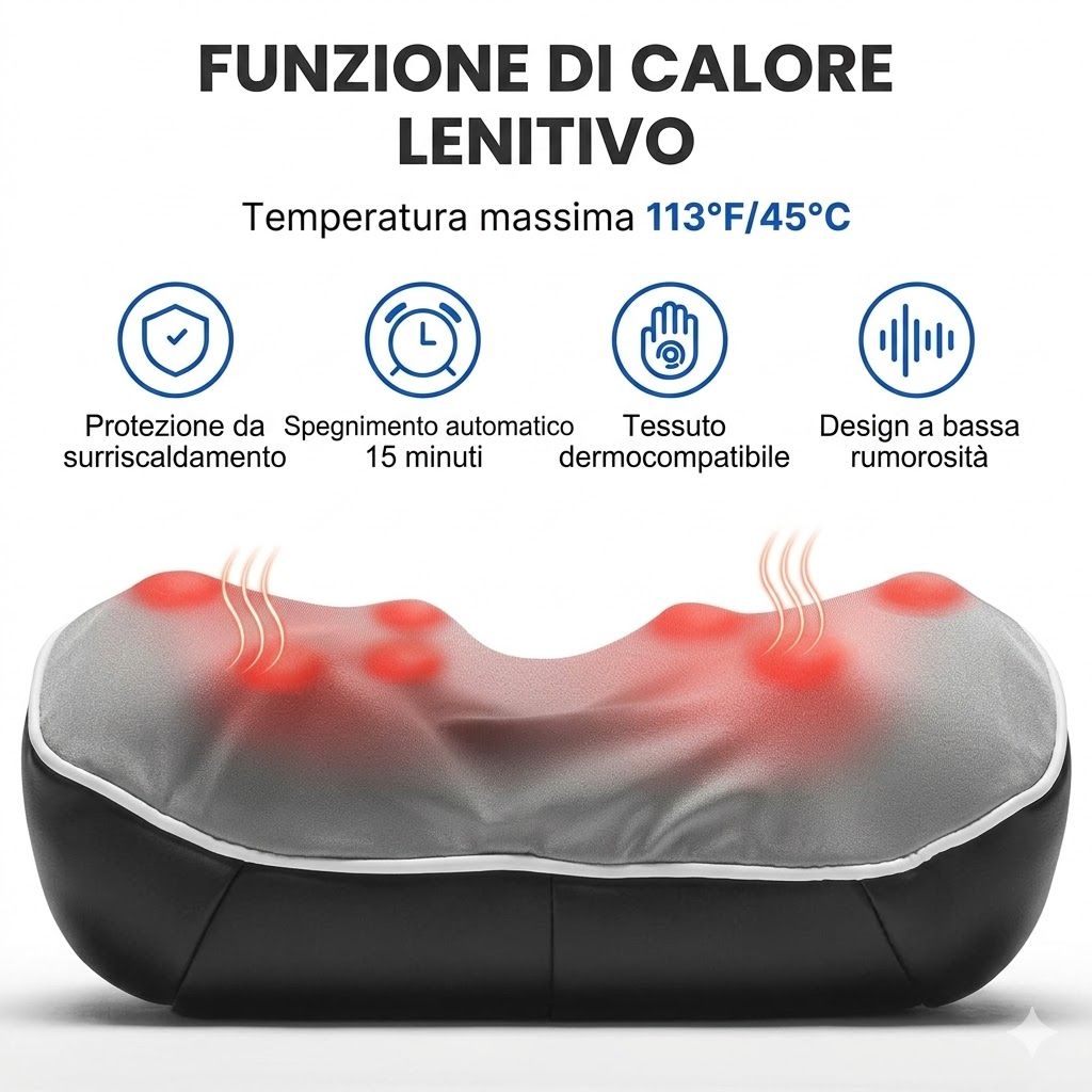 RENPHO Massaggiatore per il collo con funzione calore