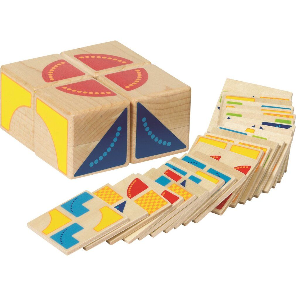 Cubetti di Goki con motivi di legno