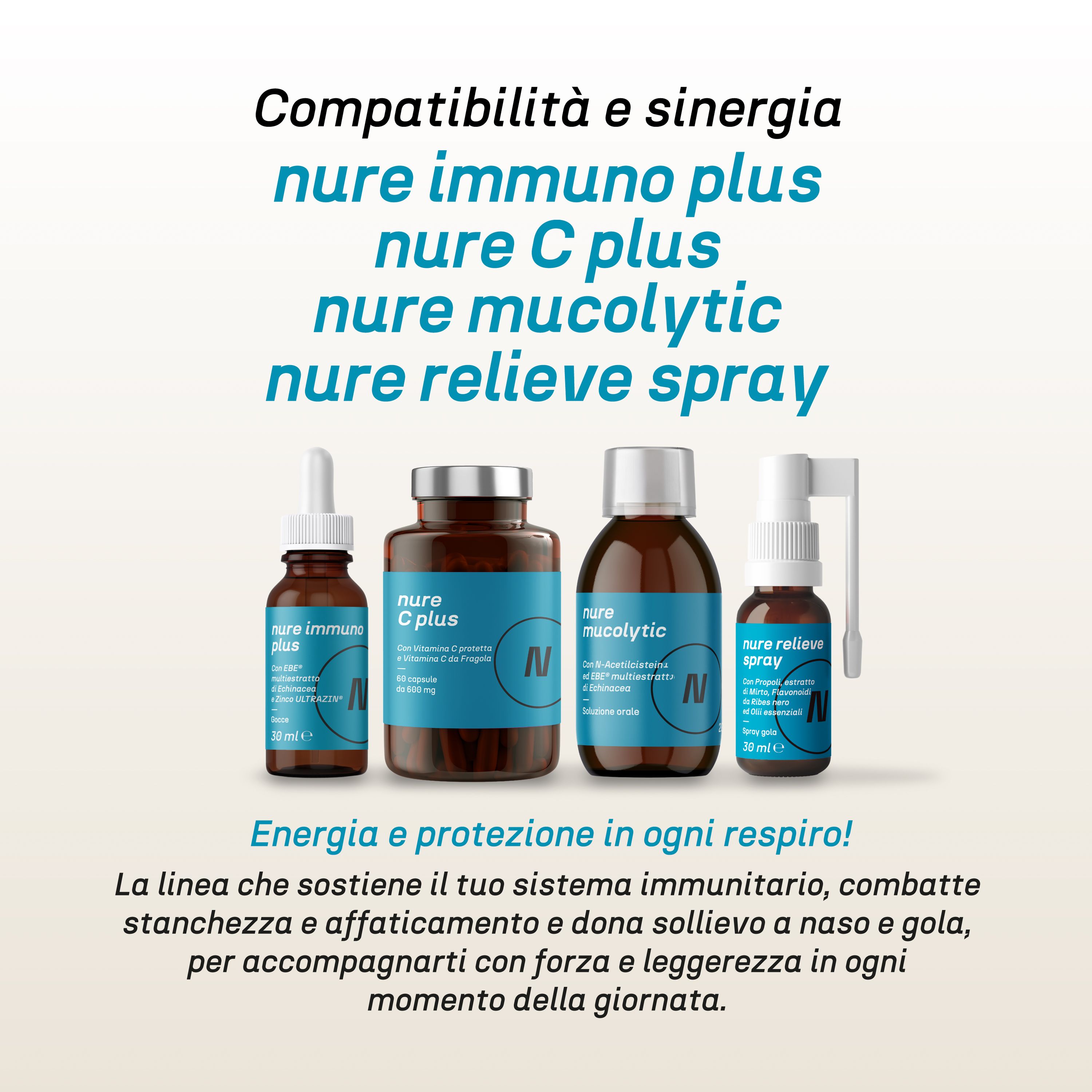 NURE Respir Defence 30 cps da 600 mg | Integratore per il sistema respiratorio e sistema immunitario