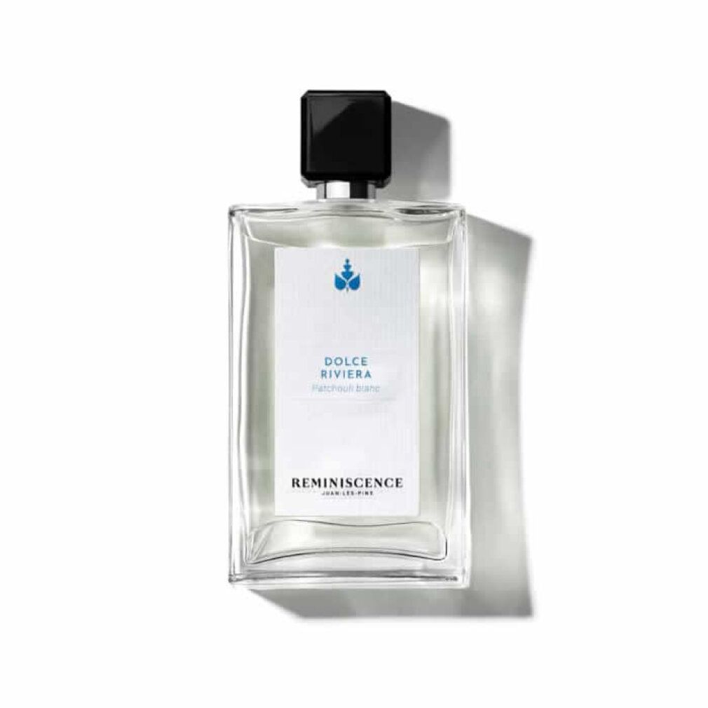 Reminiscence Dolce Riviera Eau De Parfum Spray in bottiglia di vetro trasparente con tappo nero.
