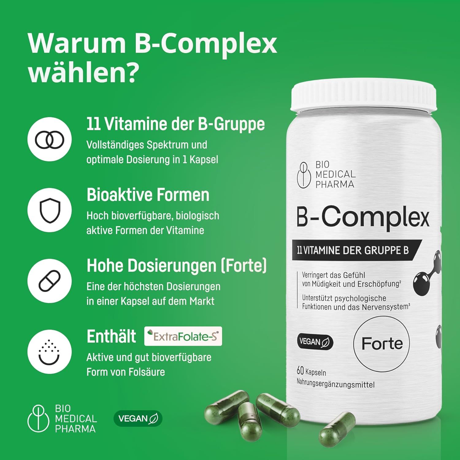 Bio Medical Pharma Capsule Complesso di Vitamine B