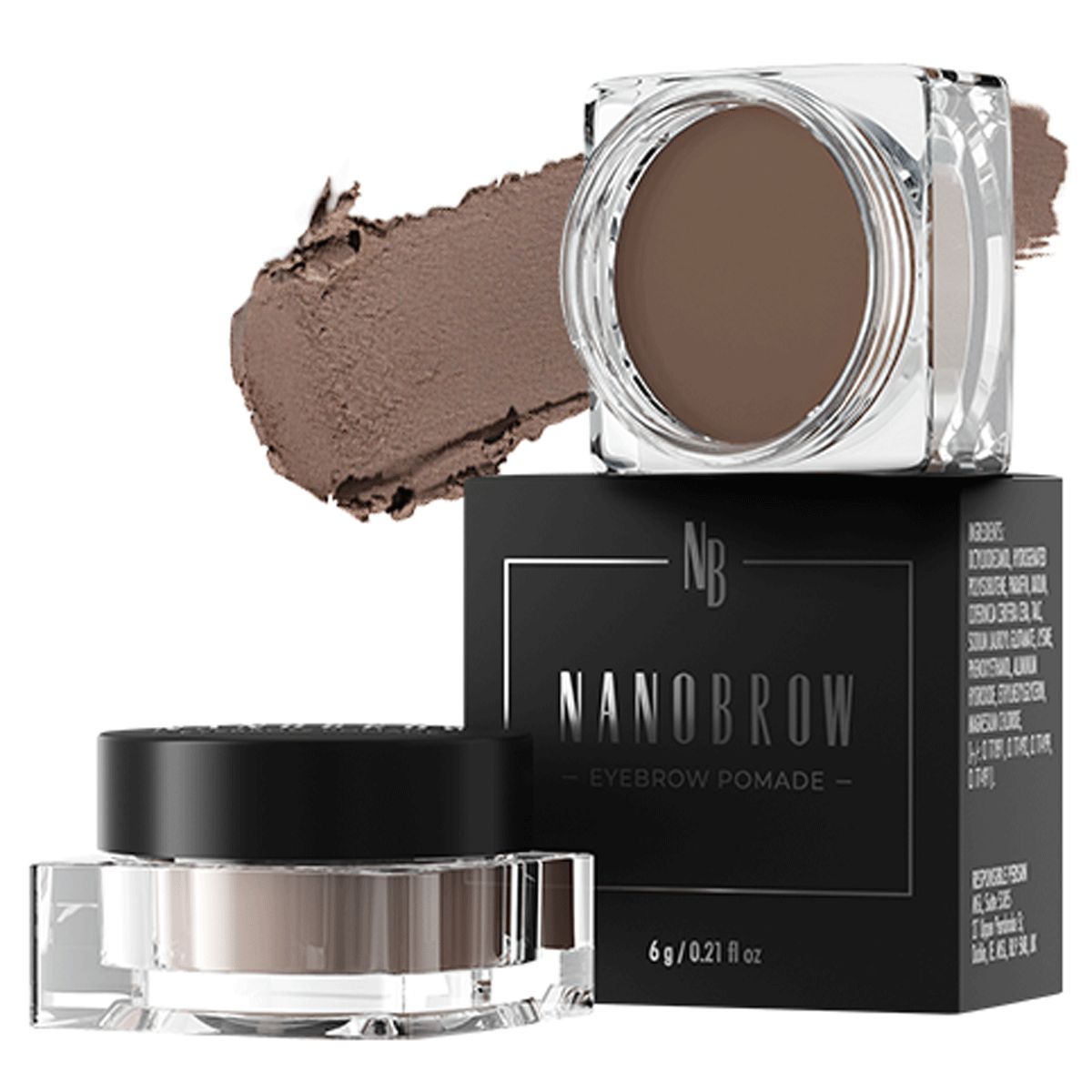 Nanobrow Pomata per sopracciglia marrone medio