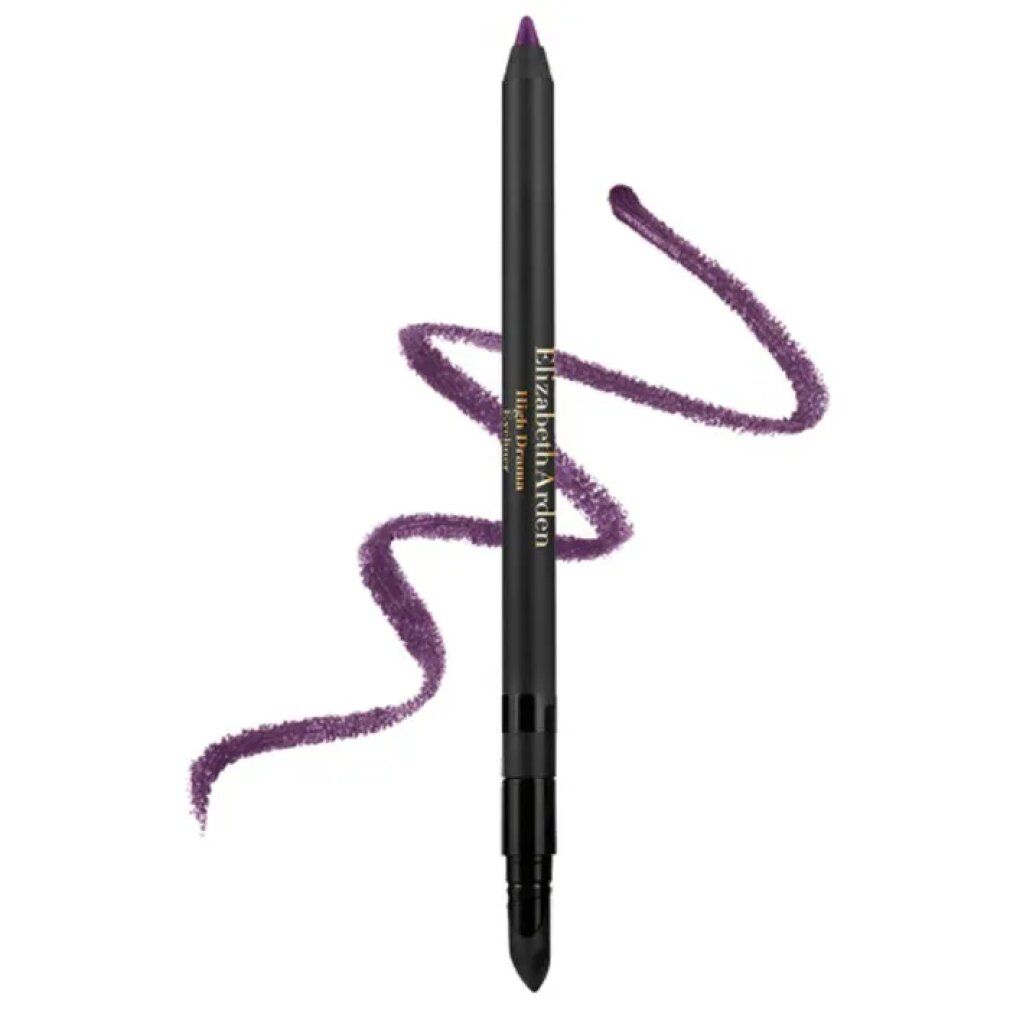 Eyeliner nero con traccia viola. Elizabeth Arden High Drama Eyeliner. Traccia viola.
