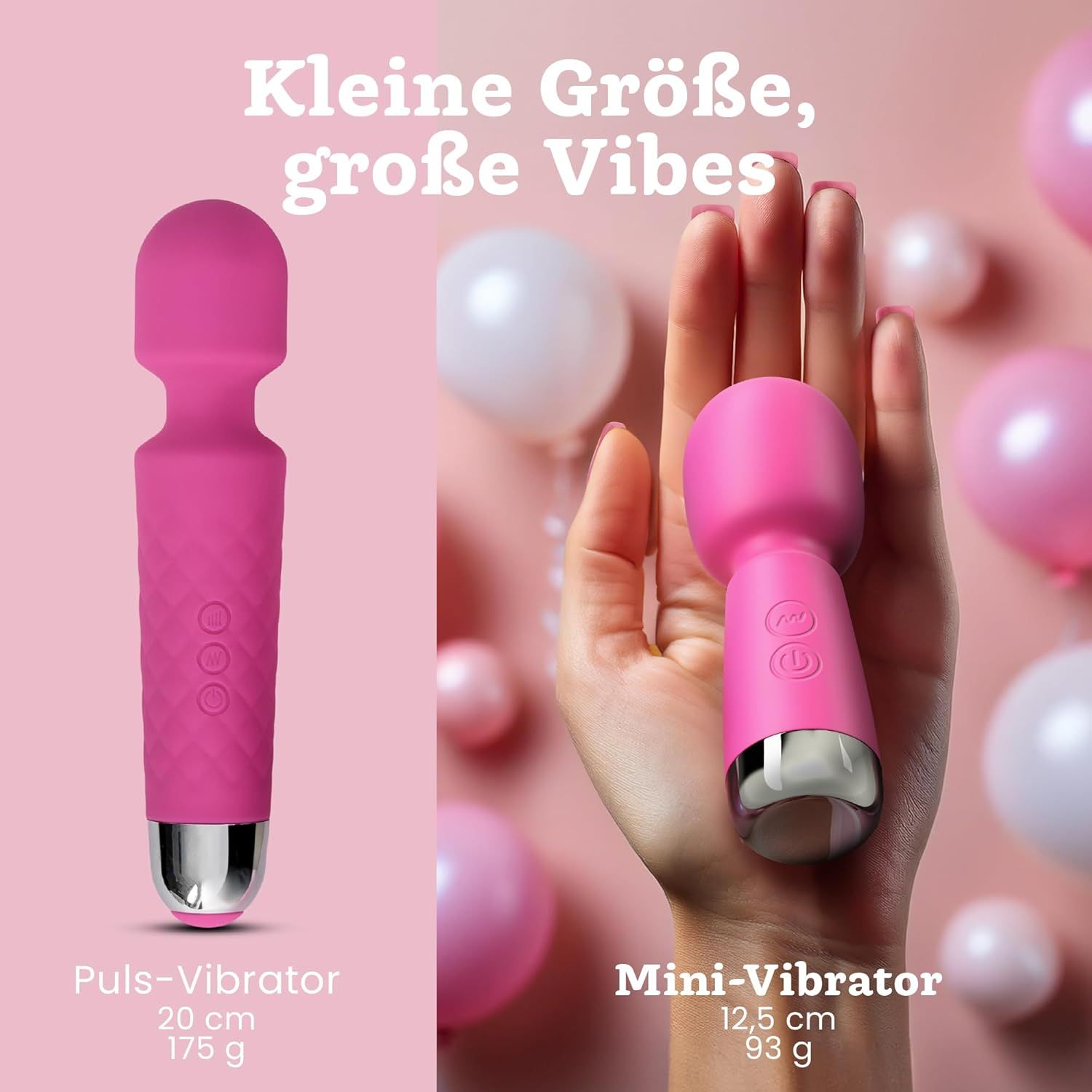 Oliver James Bullet Mini Vibratore, colore rosa