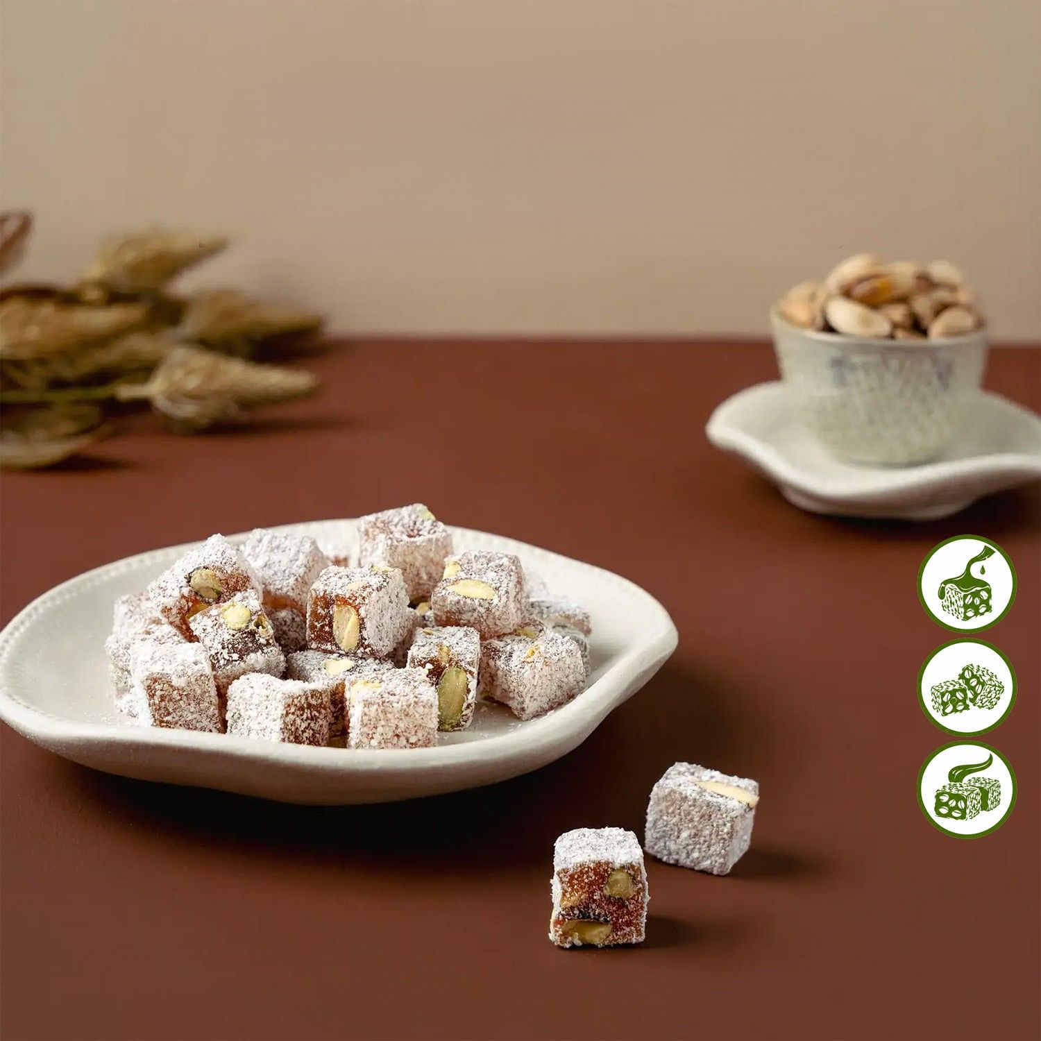 WeNatur Lokum al cocco con pistacchi di Antep
