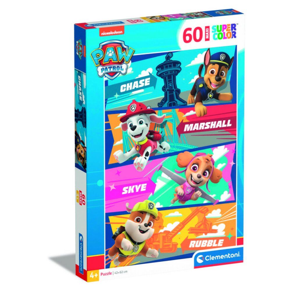 clementoni Puzzle Tlapková patrola maxi 60 pezzi