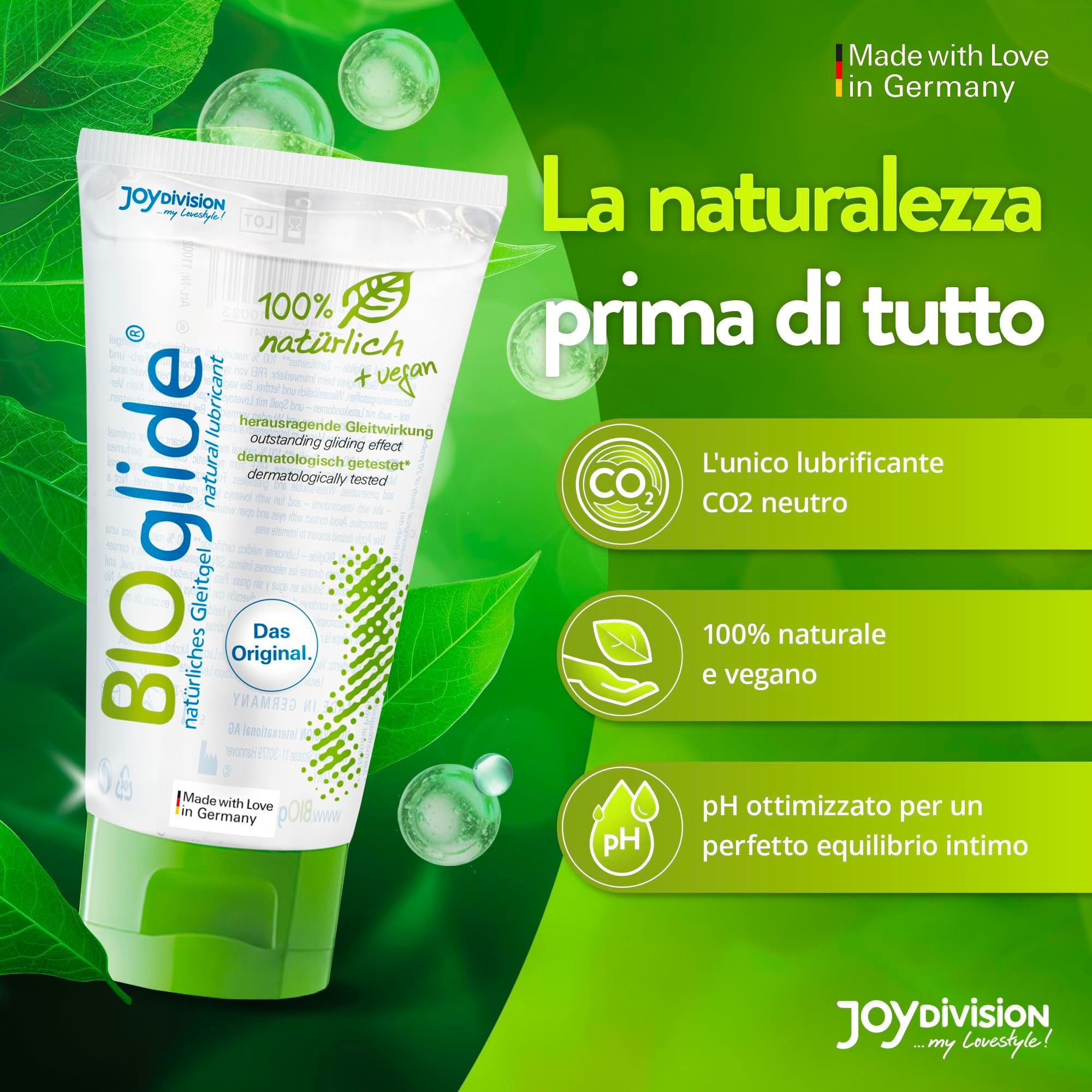 Tubo BIOglide, "L'Originale", 100% biologico.