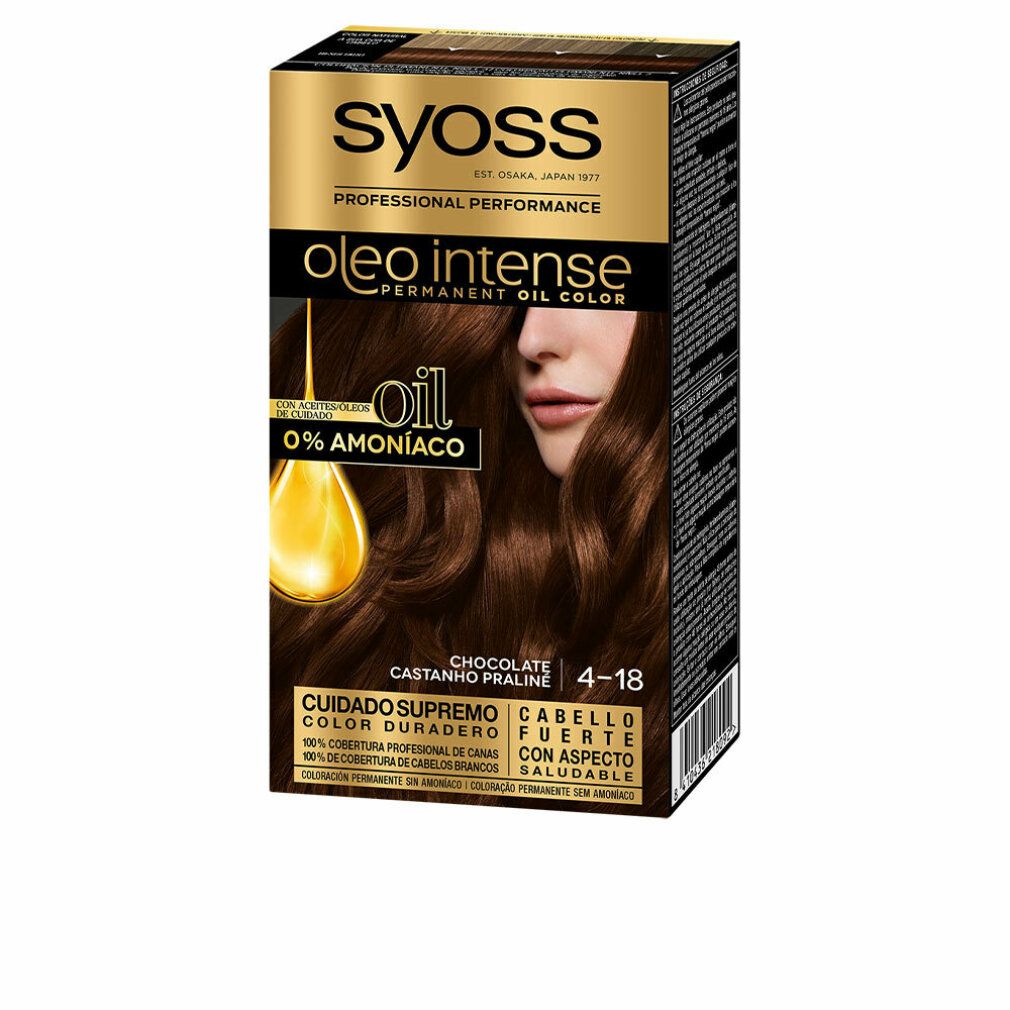Syoss Oleo Intense Colore Permanente per Capelli 4-18 Cioccolato
