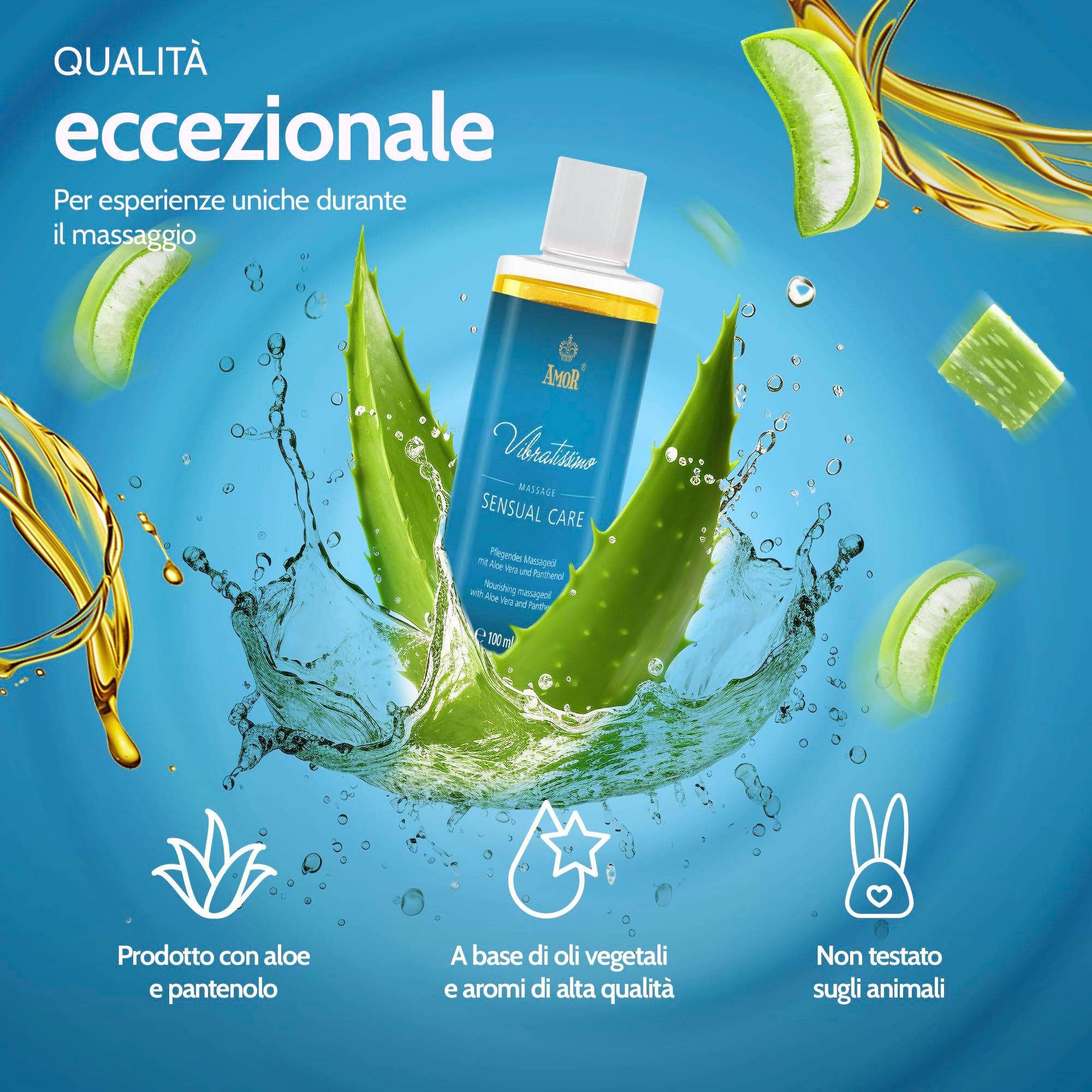 Vibratissimo Olio da Massaggio Sensual Care