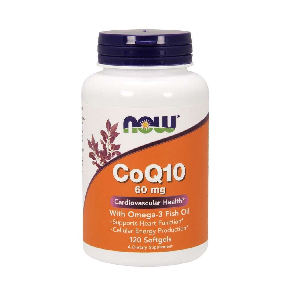 NOW FOODS CoQ10 con Omega-3 60 mg